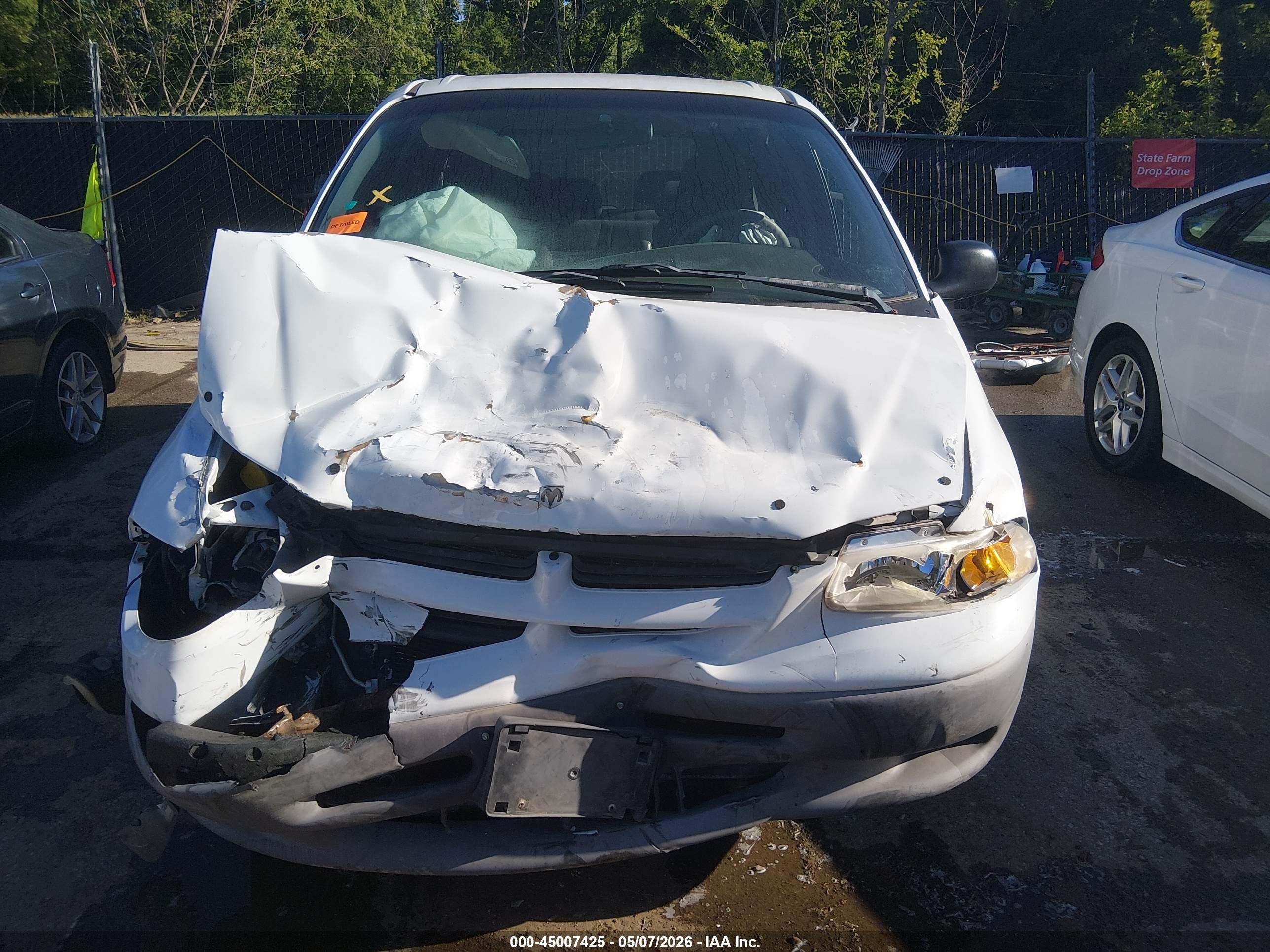 2000 Dodge Caravan   White vin: 2B4FP25B7YR699802
