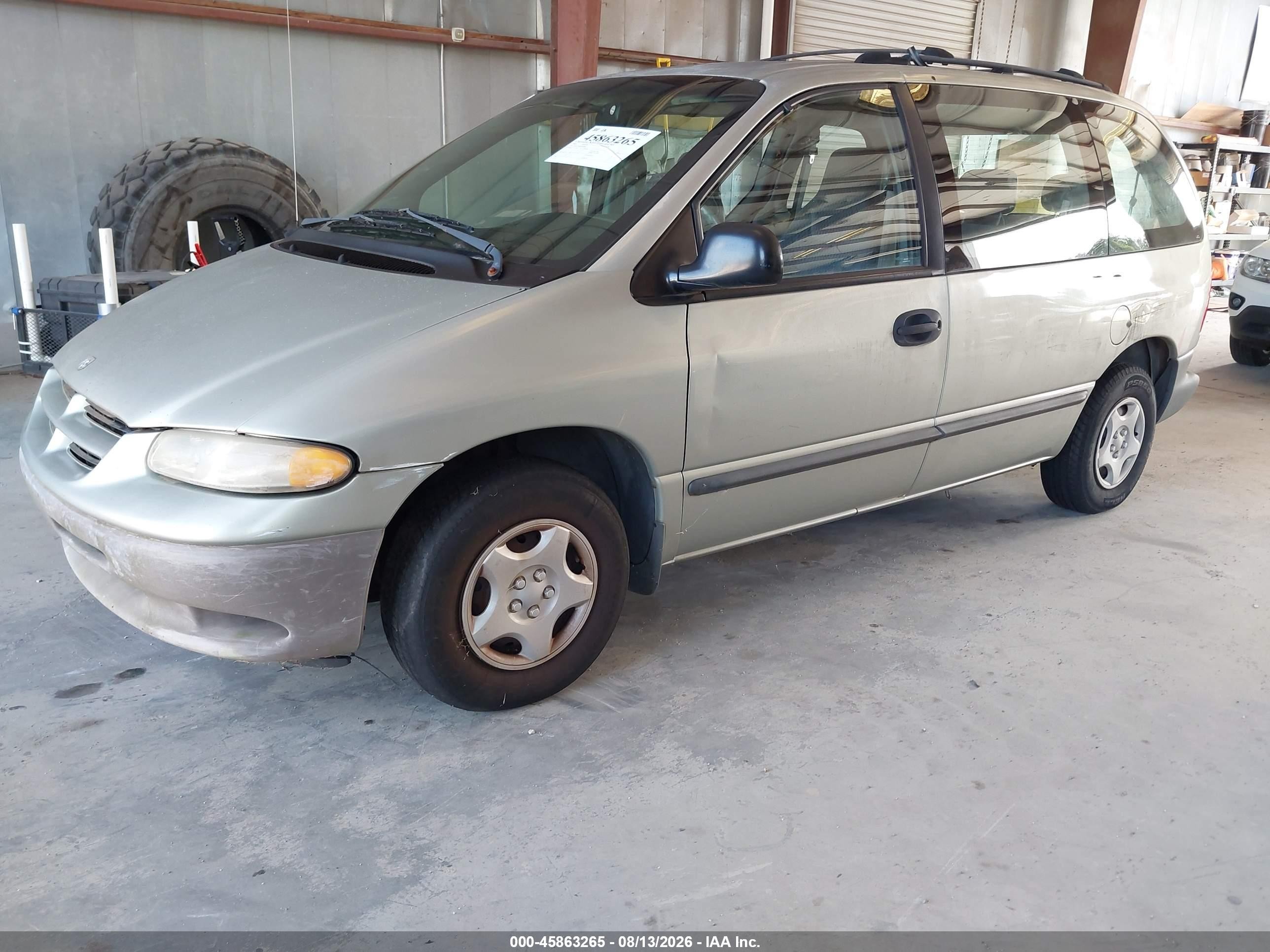 2000 Dodge Caravan   Gray vin: 2B4FP25B8YR708460