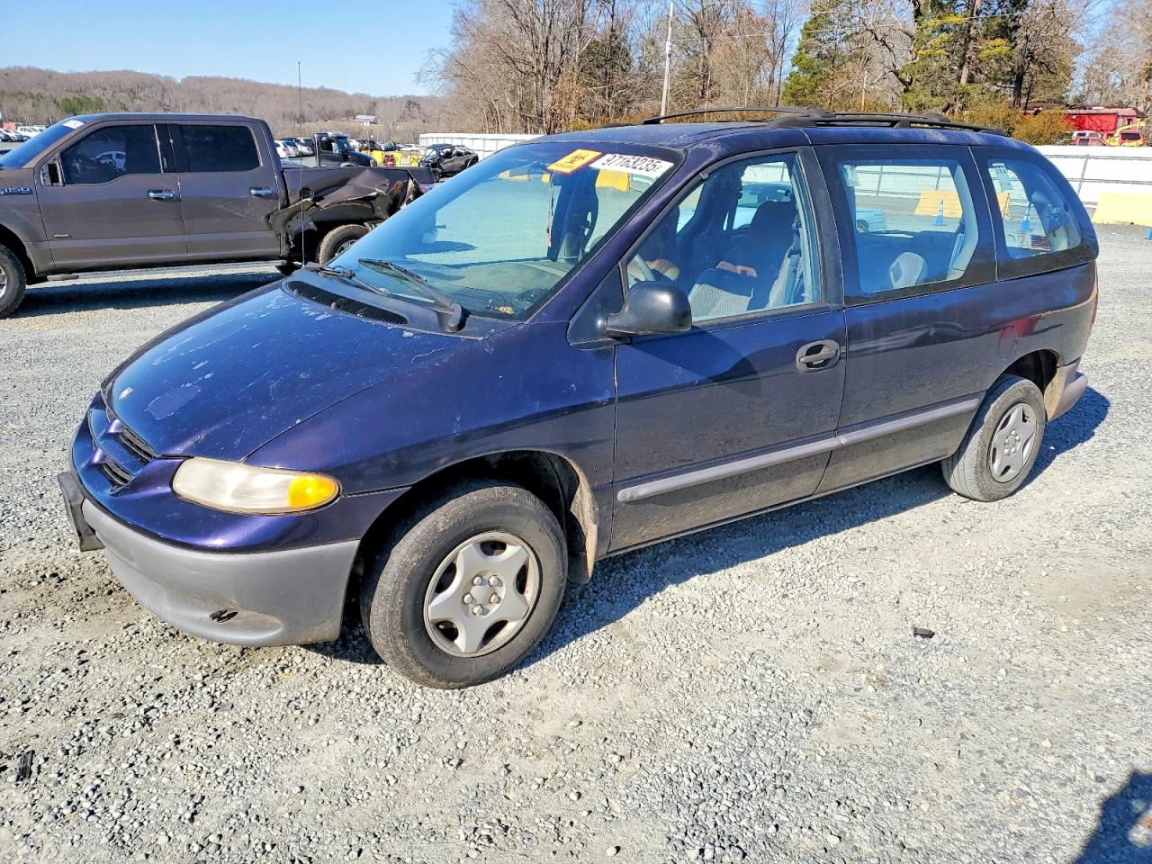 1999 Dodge Caravan Blue vin: 2B4FP25B9XR133820