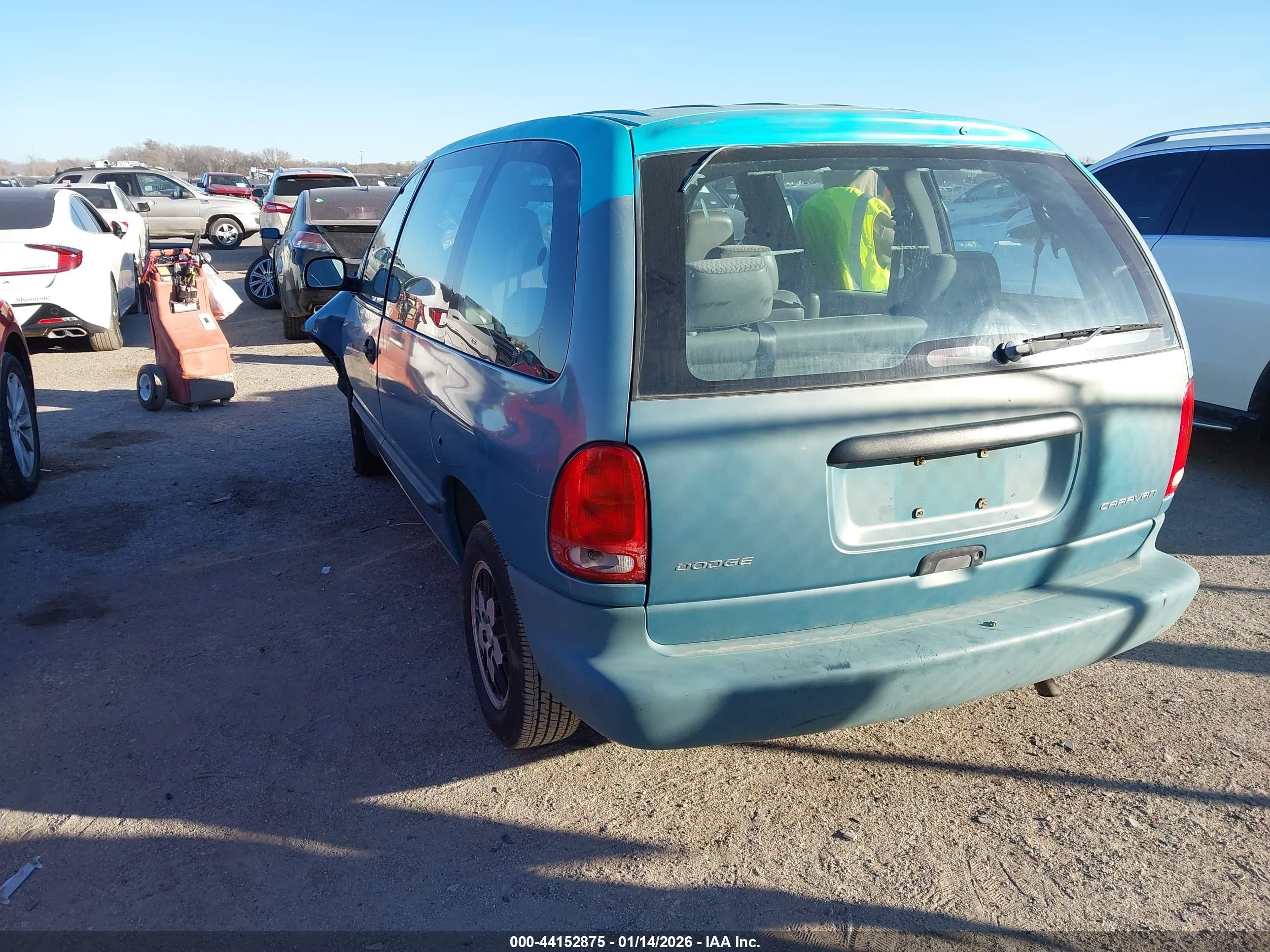 1999 Dodge Caravan   Blue vin: 2B4FP25B9XR463280