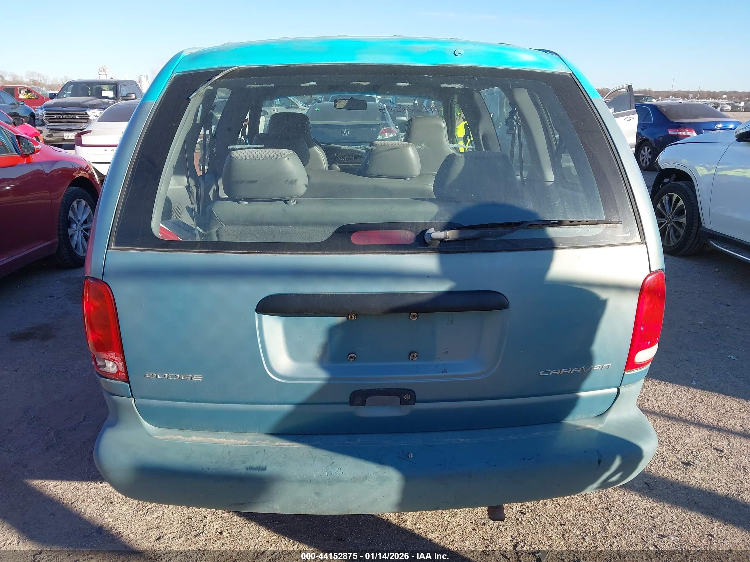 1999 Dodge Caravan   Blue vin: 2B4FP25B9XR463280