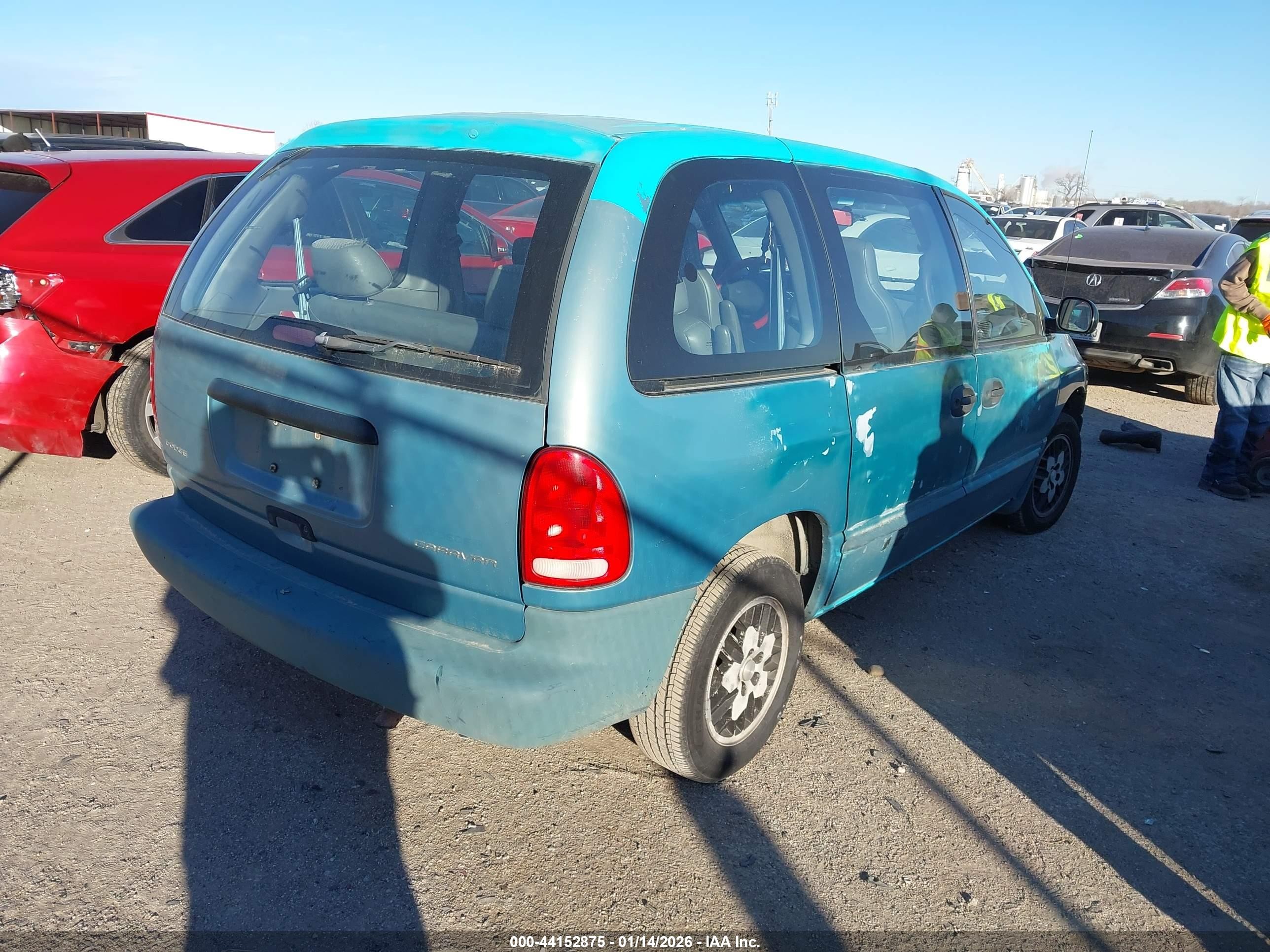 1999 Dodge Caravan   Blue vin: 2B4FP25B9XR463280