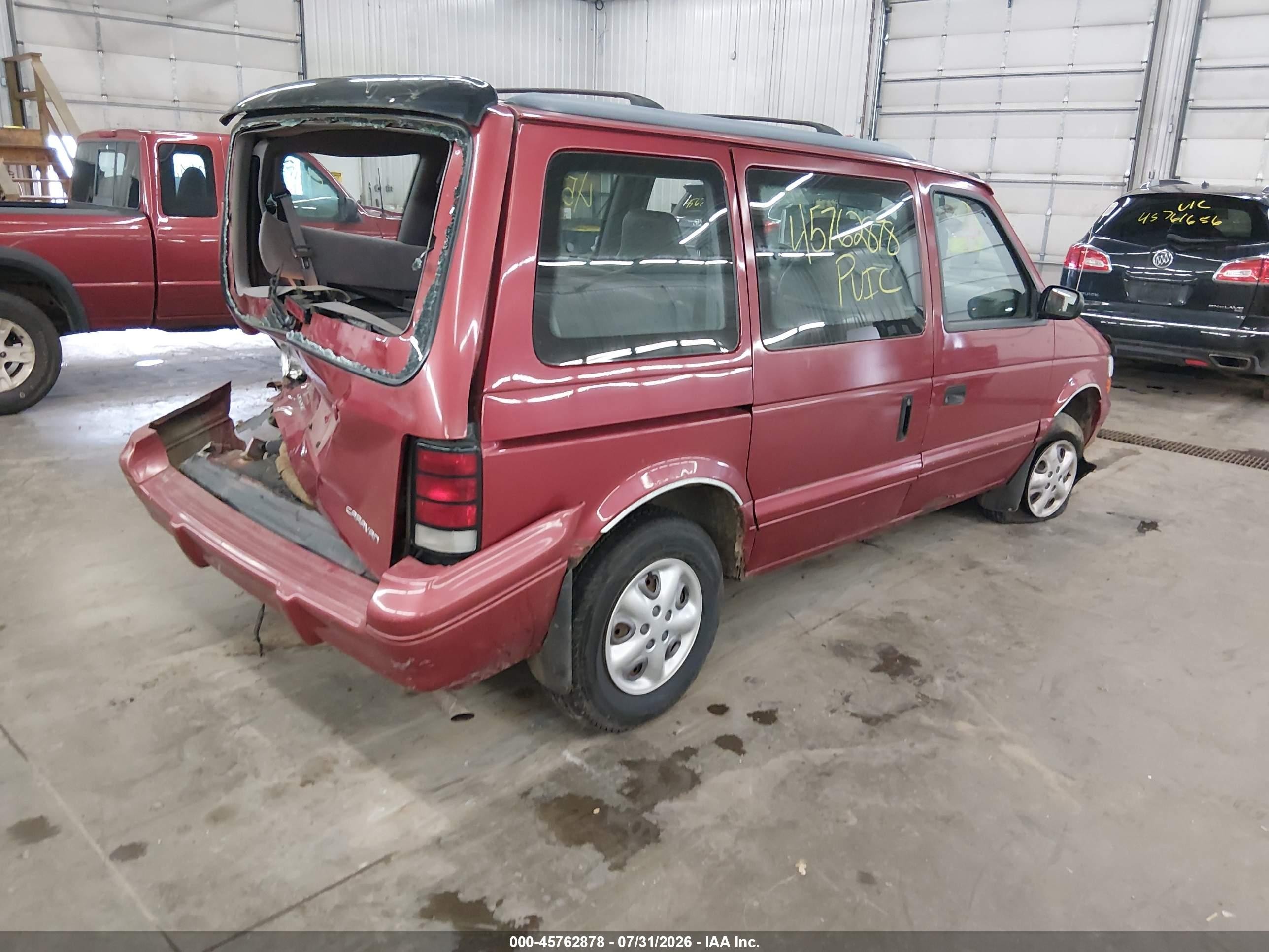 1994 Dodge Caravan   Red vin: 2B4GH2533RR799696