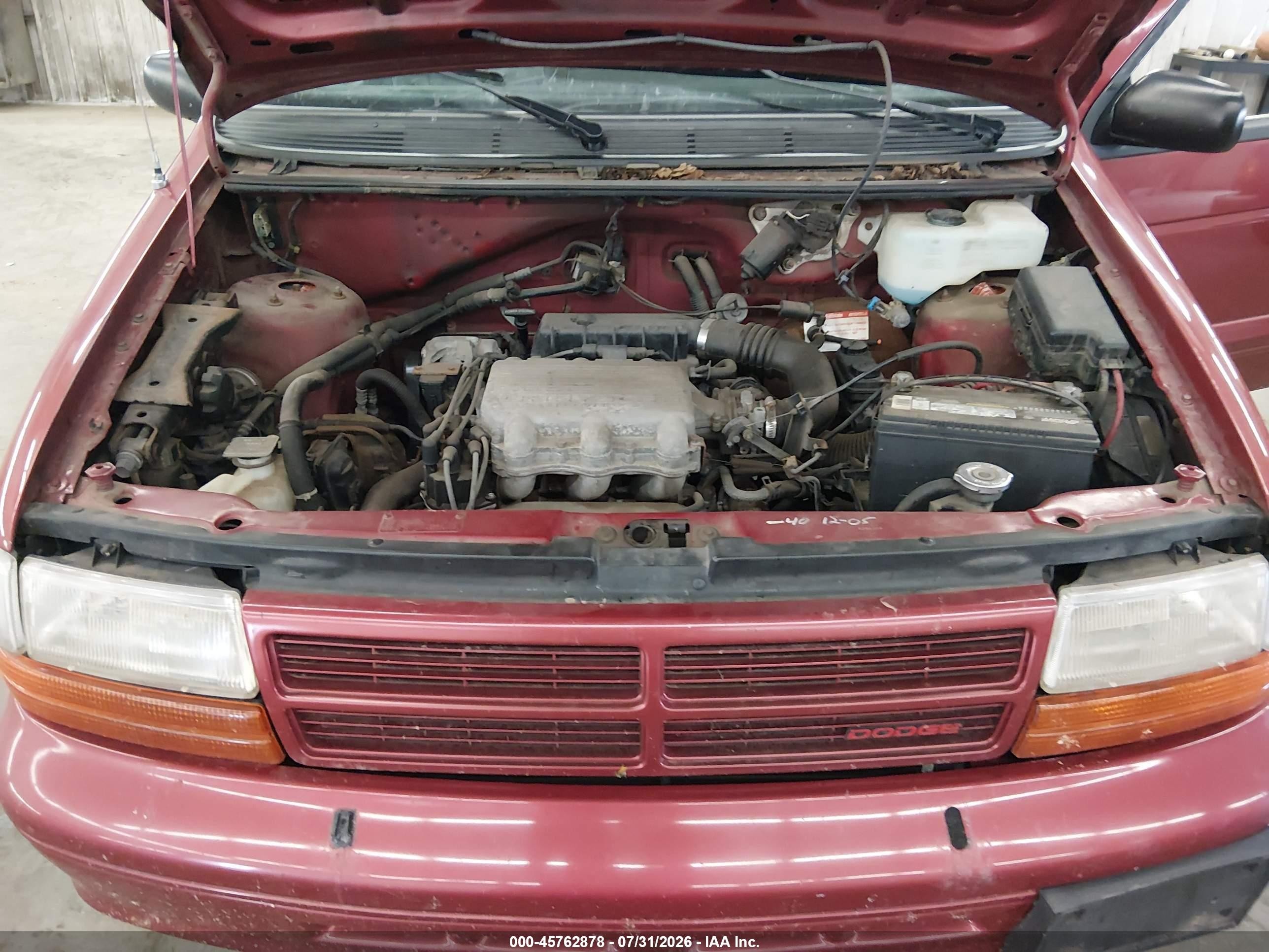 1994 Dodge Caravan   Red vin: 2B4GH2533RR799696