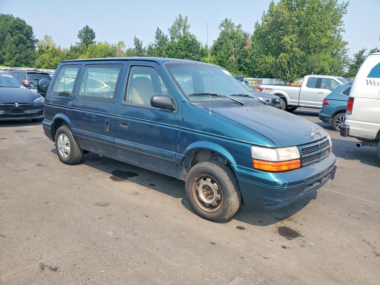 1995 Dodge Caravan Green vin: 2B4GH2534SR332874