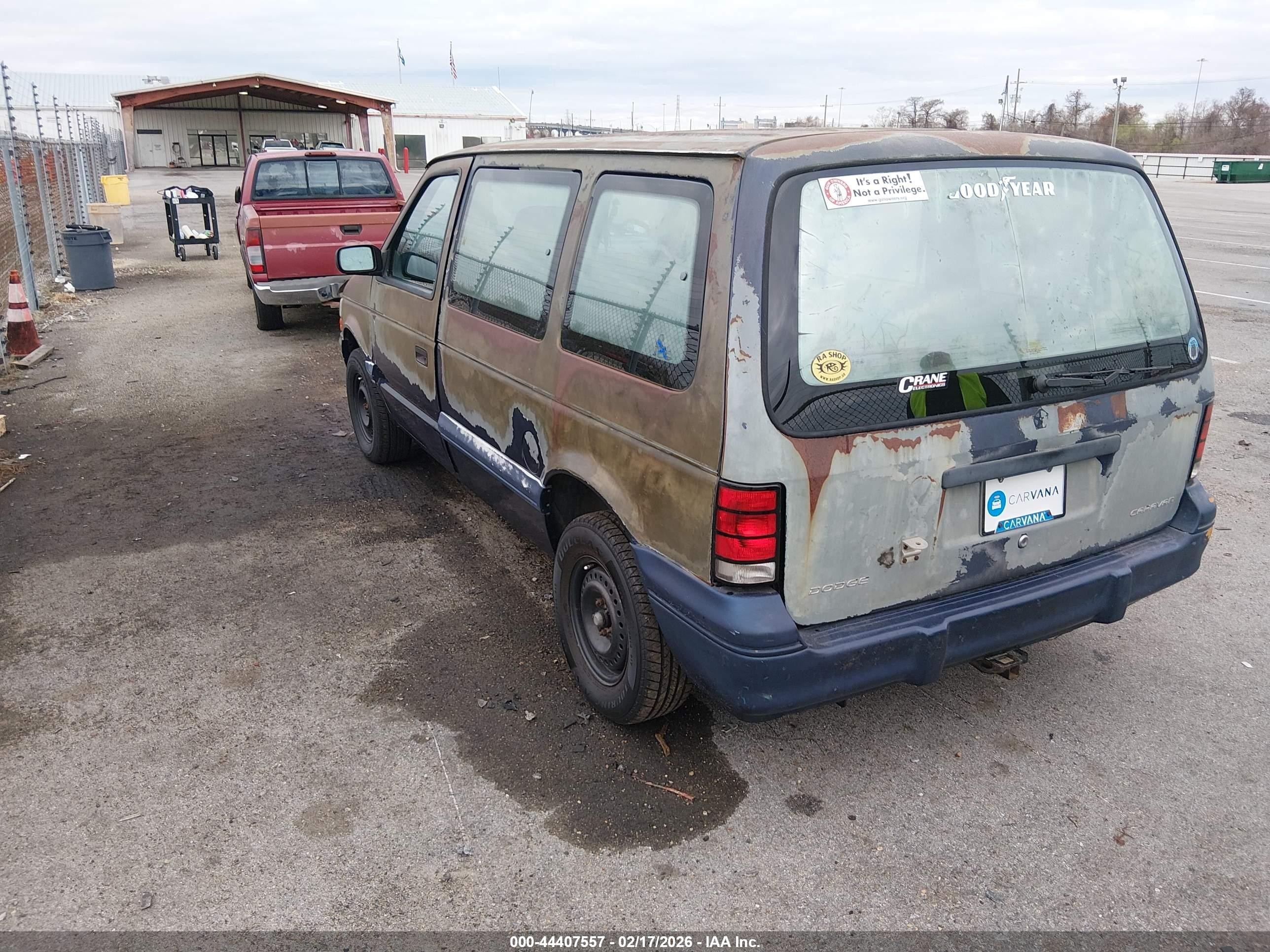 1995 Dodge Caravan   Blue vin: 2B4GH2535SR209326