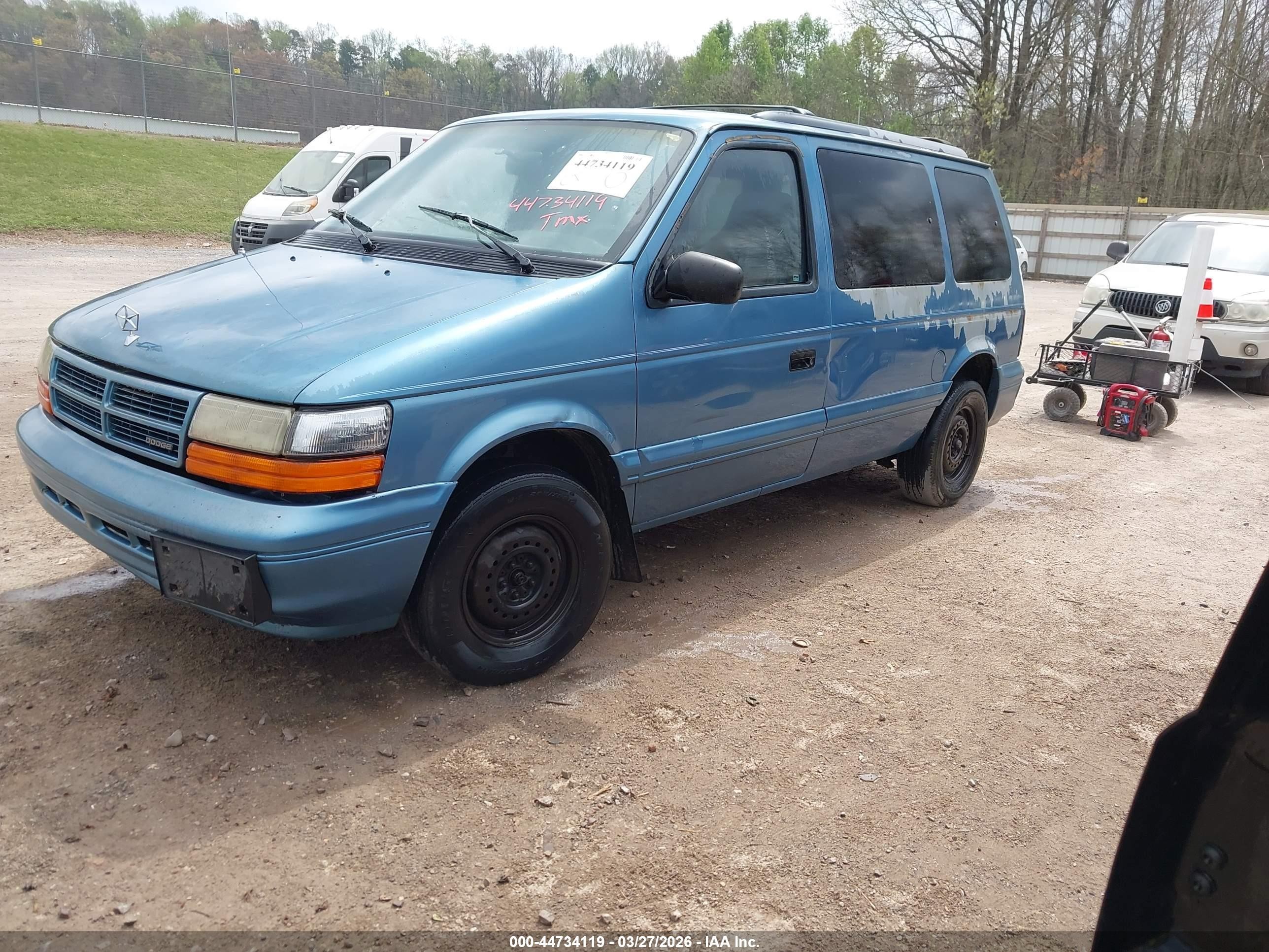 1995 Dodge Caravan Se Blue vin: 2B4GH4530SR224019