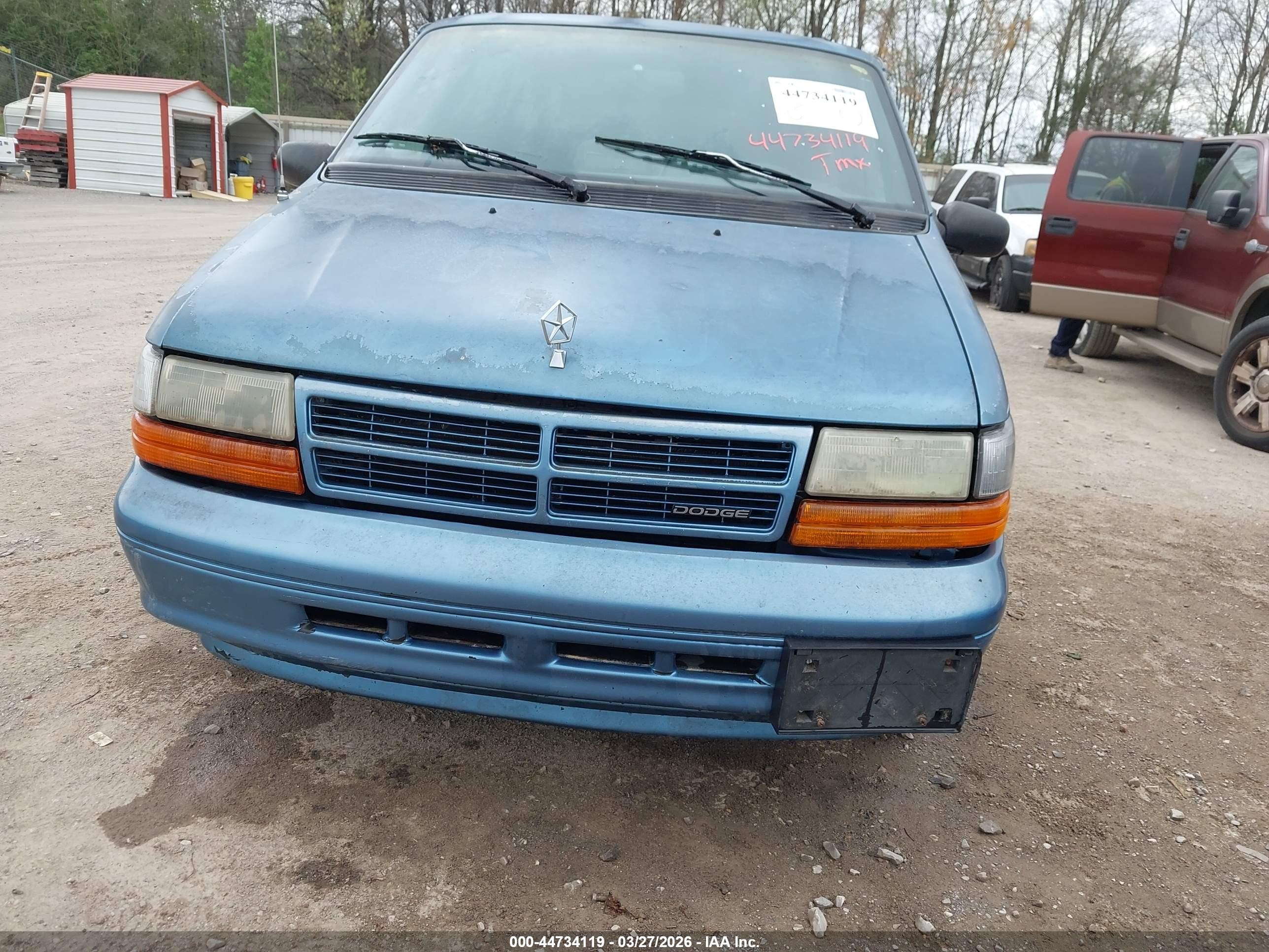 1995 Dodge Caravan Se Blue vin: 2B4GH4530SR224019