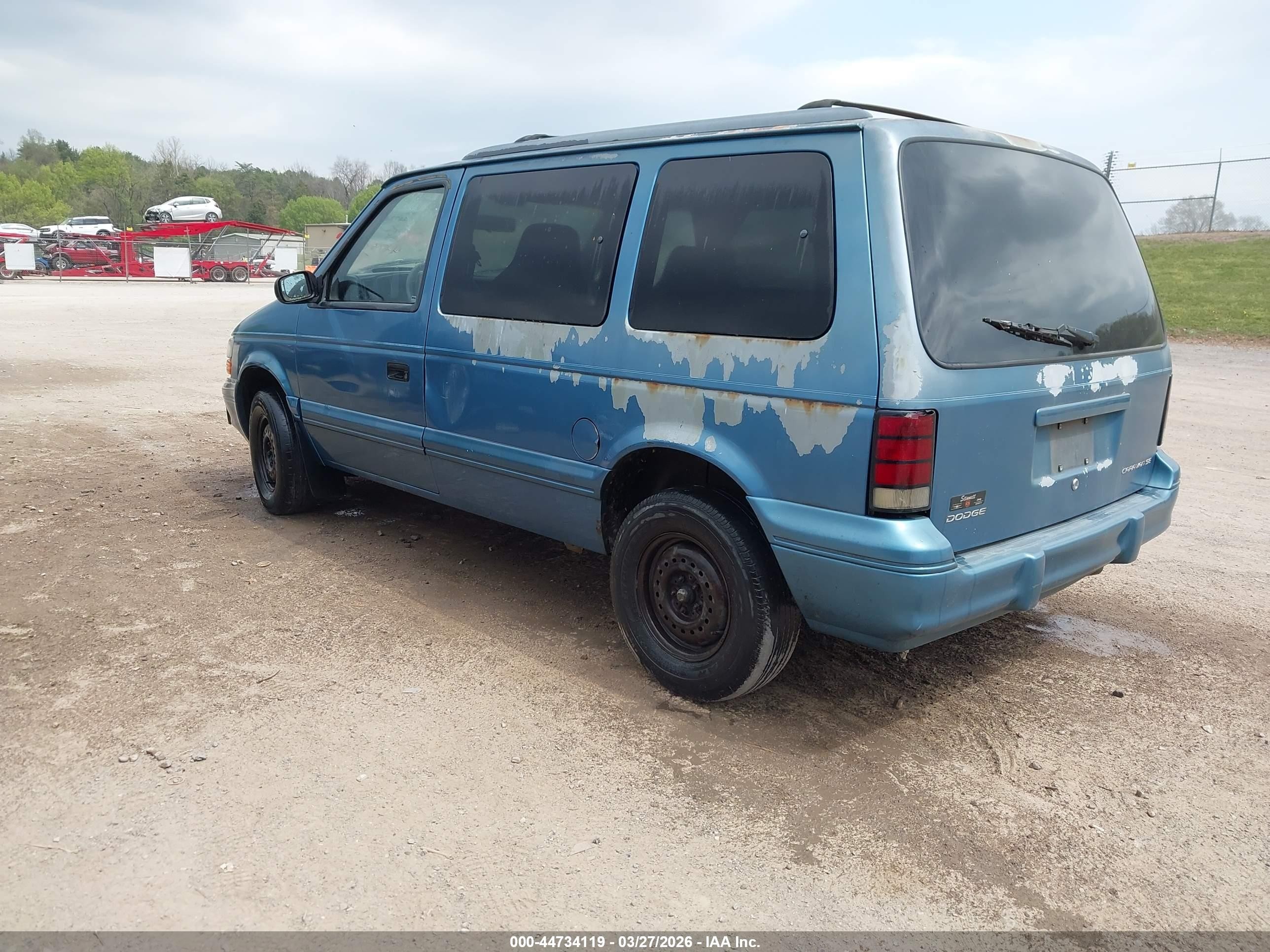 1995 Dodge Caravan Se Blue vin: 2B4GH4530SR224019