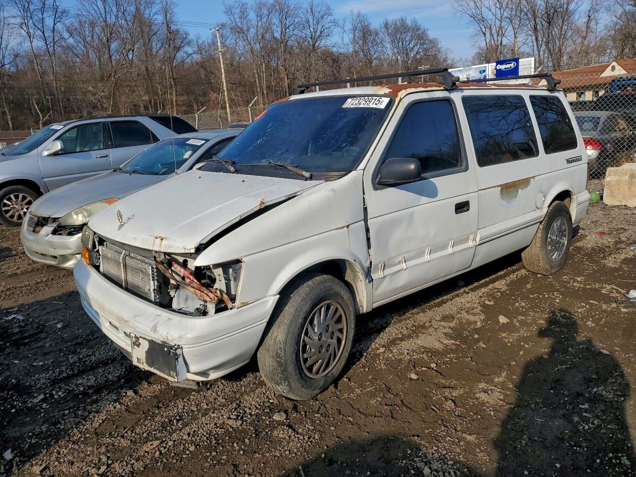 1995 Dodge Caravan Se White vin: 2B4GH4536SR238281