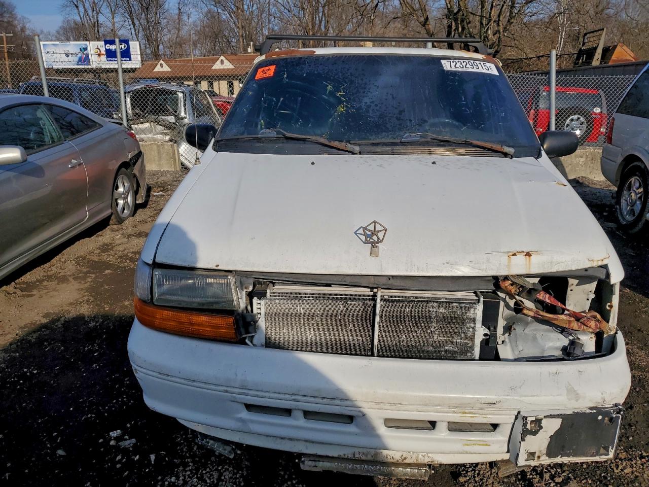 1995 Dodge Caravan Se White vin: 2B4GH4536SR238281