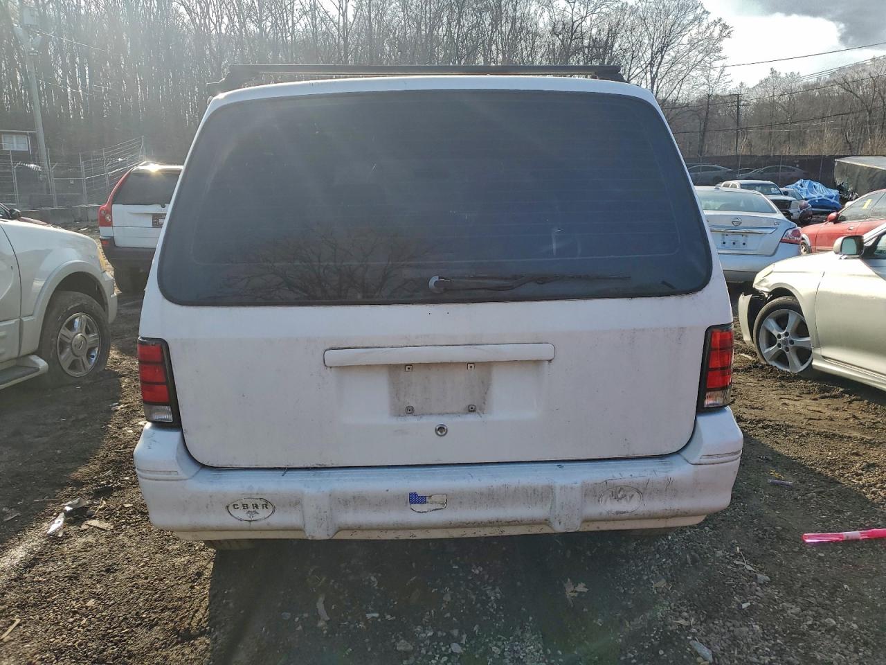 1995 Dodge Caravan Se White vin: 2B4GH4536SR238281