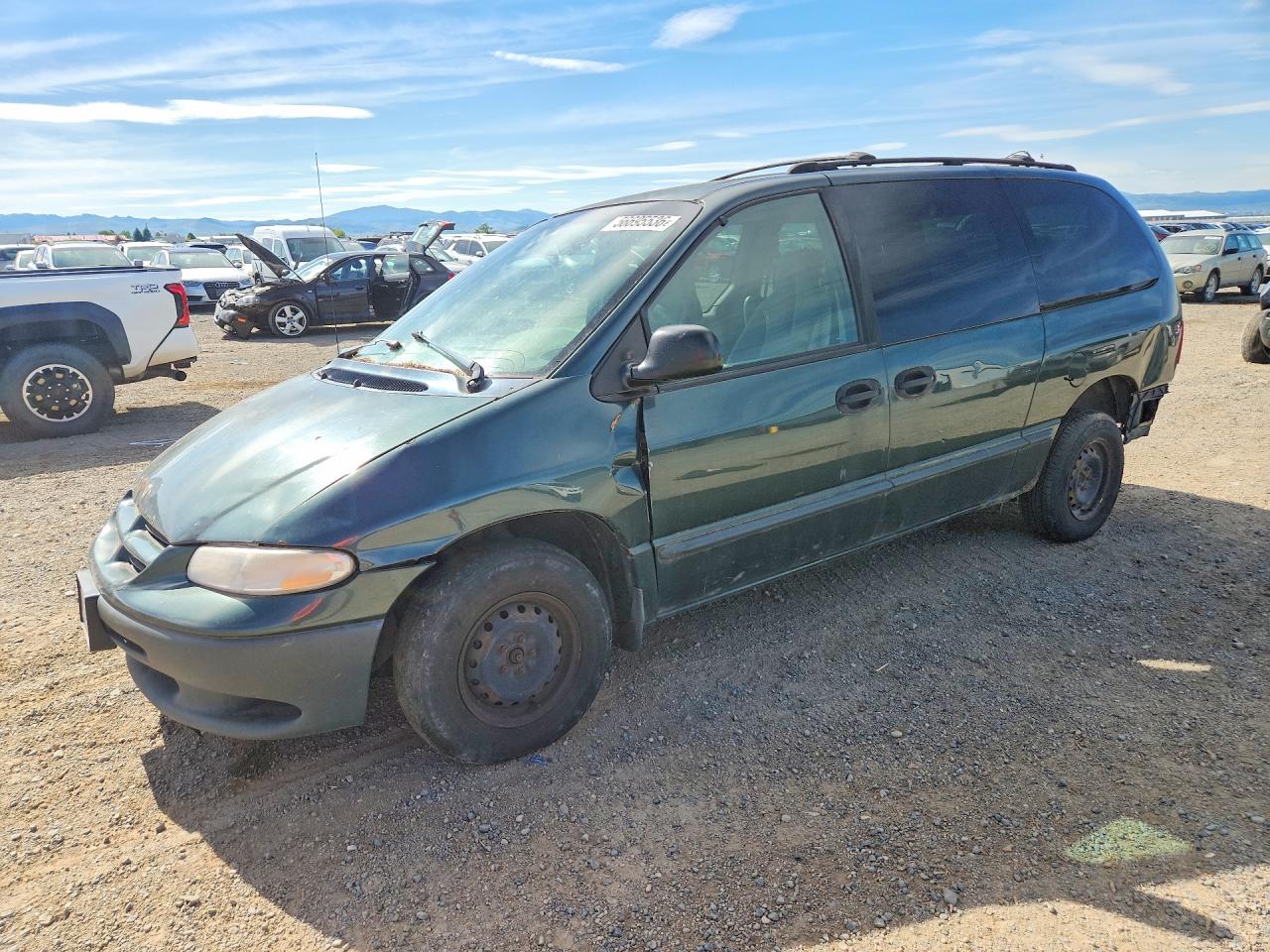 2000 Dodge Grand Caravan Green vin: 2B4GP2437YR759625