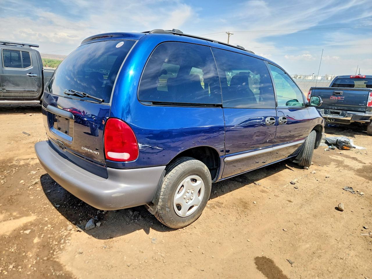 2000 Dodge Caravan Blue vin: 2B4GP2530YR737559