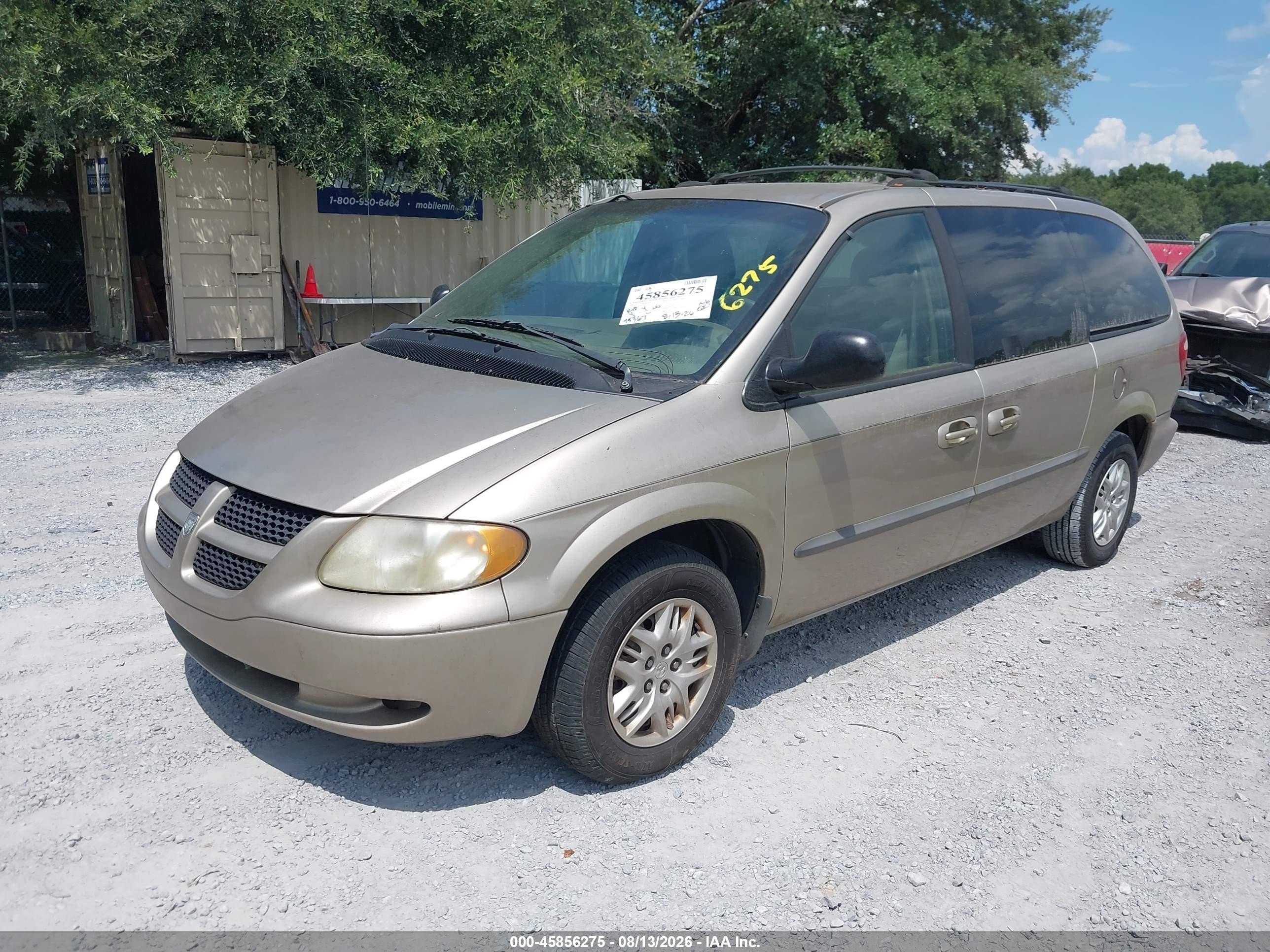 2002 Dodge Grand Caravan Sport Gold vin: 2B4GP44302R552920