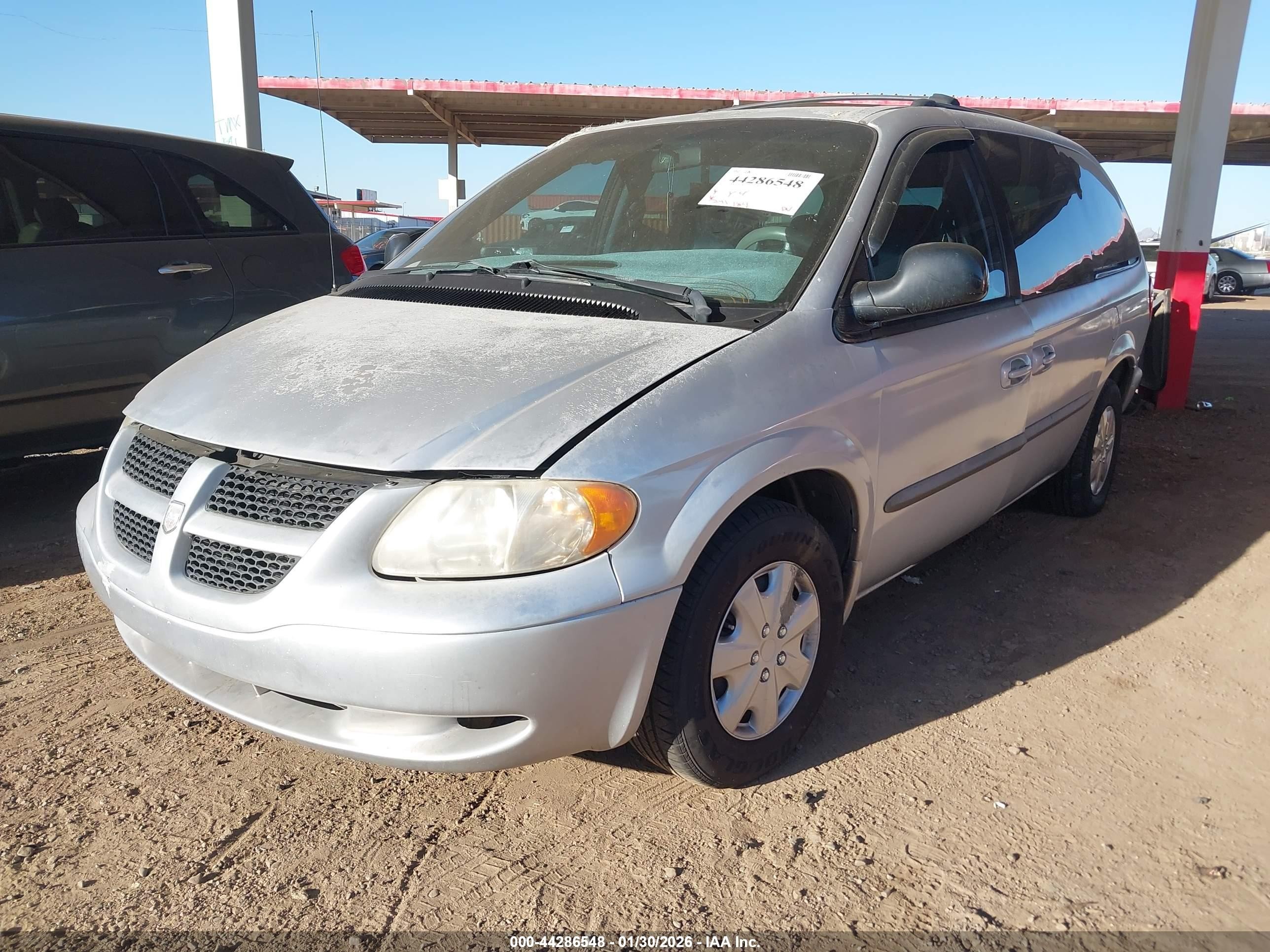 2002 Dodge Grand Caravan Sport Silver vin: 2B4GP44302R745990