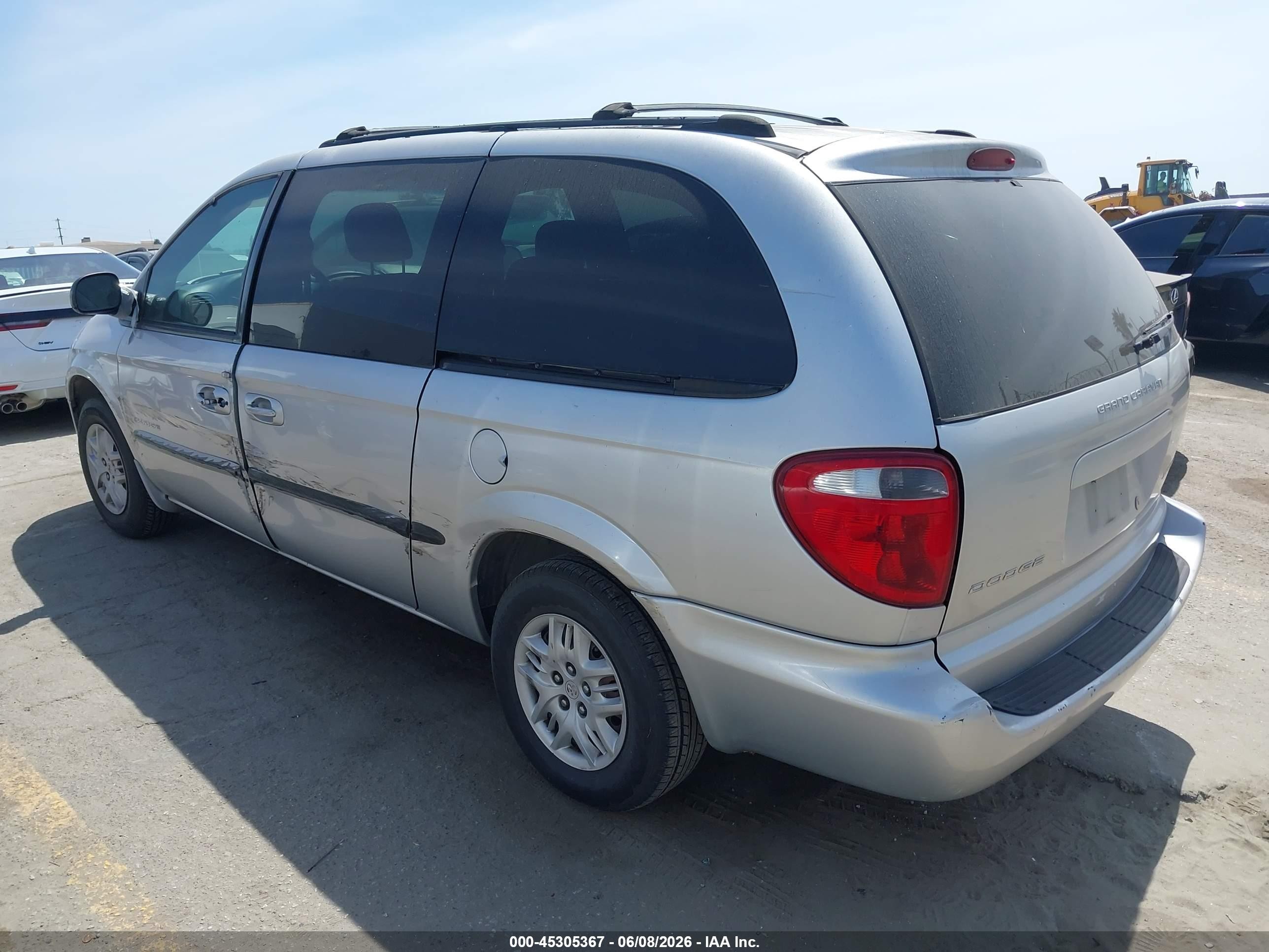 2001 Dodge Grand Caravan Sport Silver vin: 2B4GP44311R203683