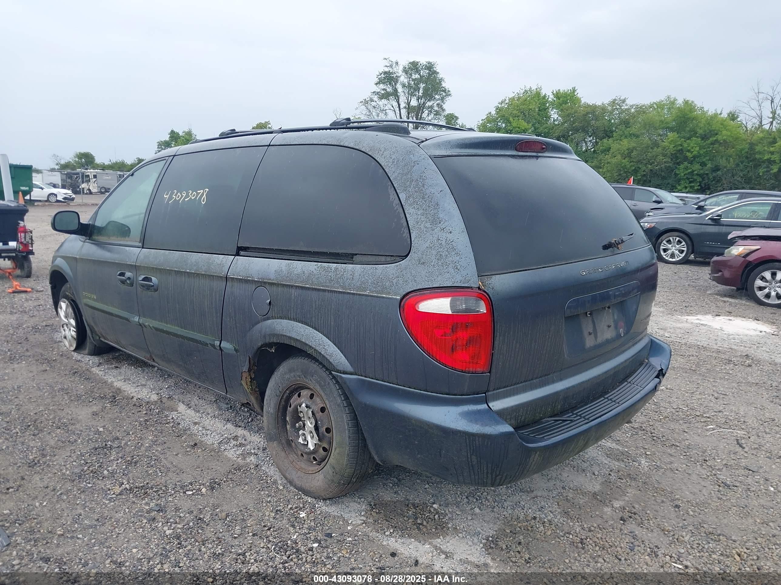 2001 Dodge Grand Caravan Sport Blue vin: 2B4GP44321R346450