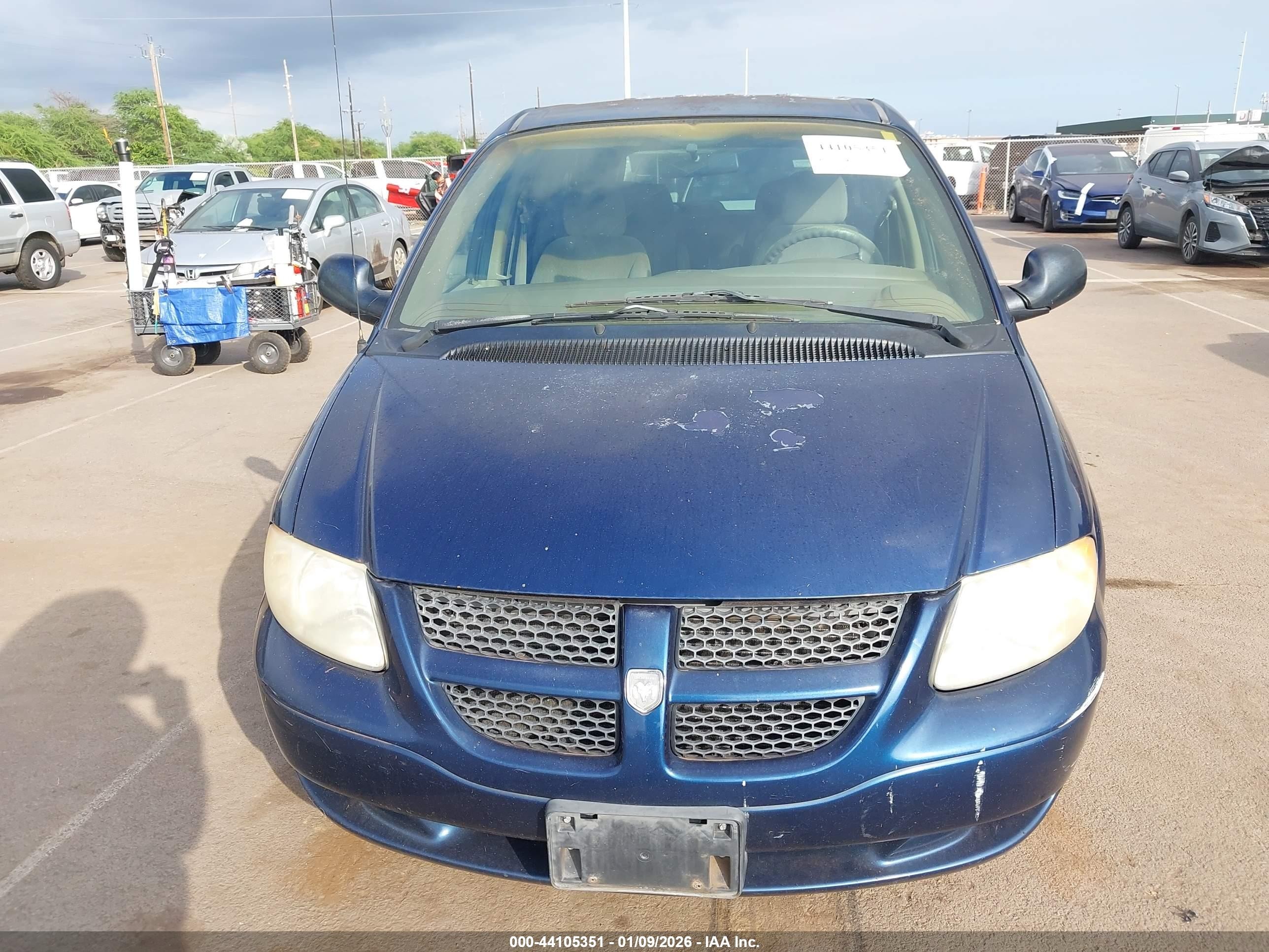 2001 Dodge Grand Caravan Sport Blue vin: 2B4GP44341R209896