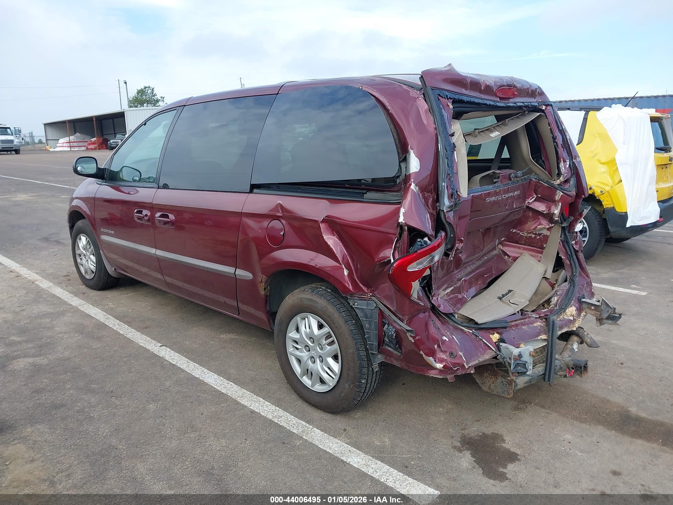 2001 Dodge Grand Caravan Sport Burgundy vin: 2B4GP44351R253731