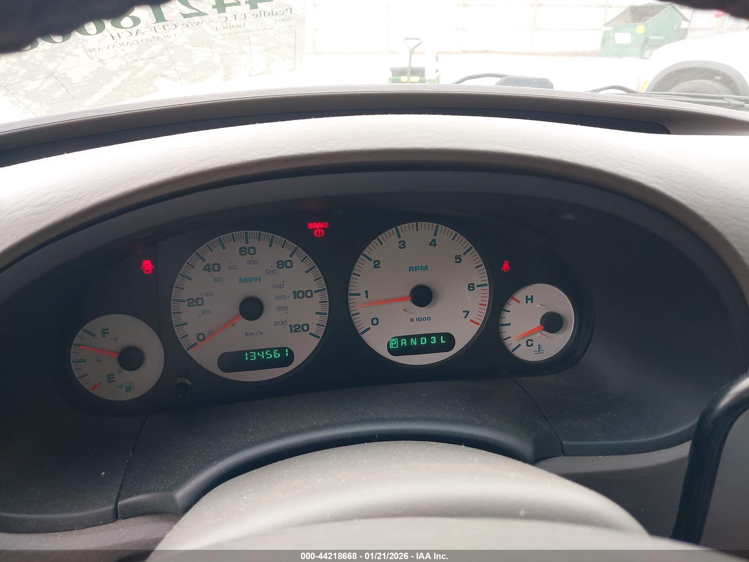 2001 Dodge Grand Caravan Sport Blue vin: 2B4GP44351R256001