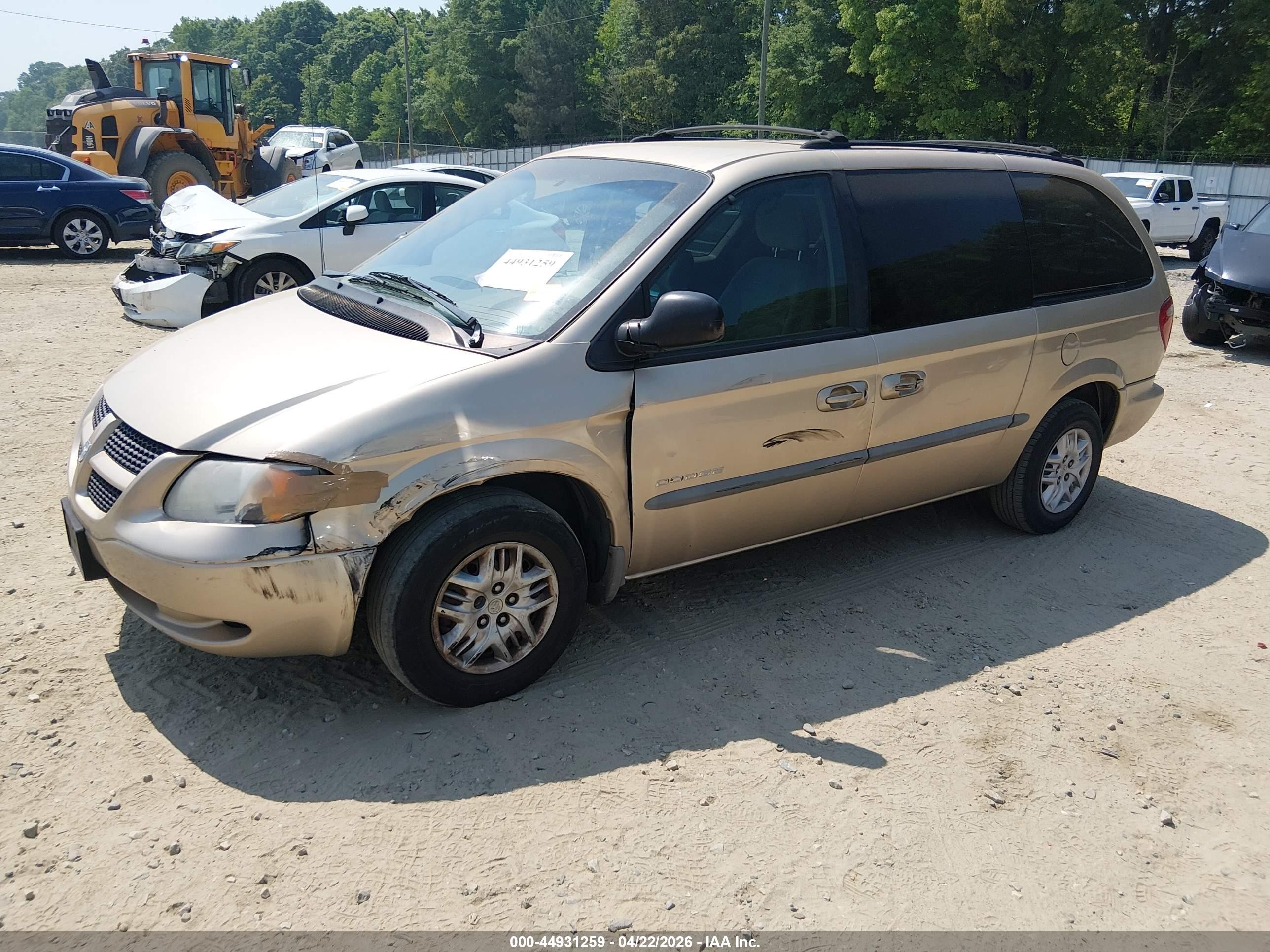 2001 Dodge Grand Caravan Sport Gold vin: 2B4GP44351R306976