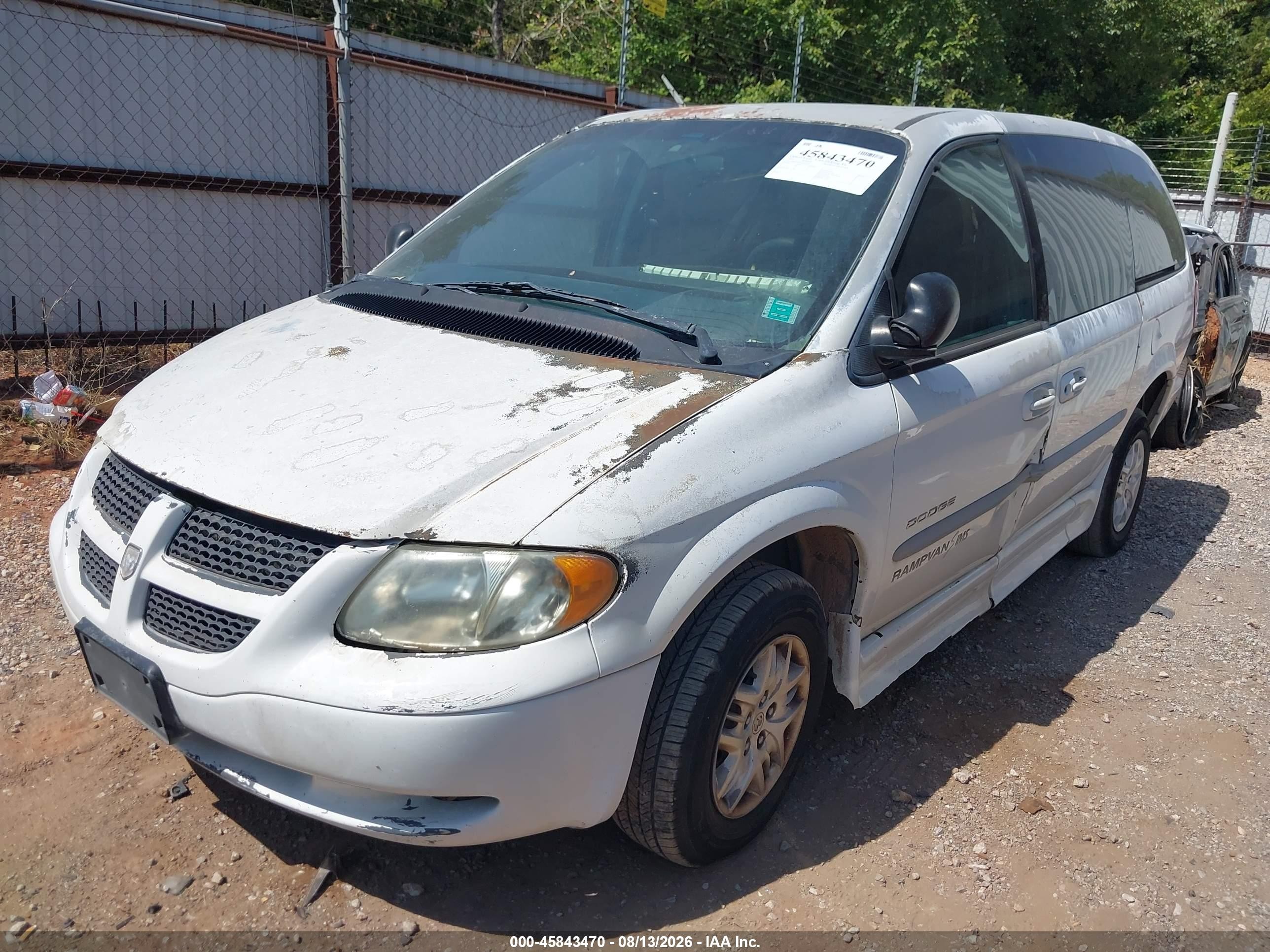 2001 Dodge Grand Caravan Sport White vin: 2B4GP44361R214176