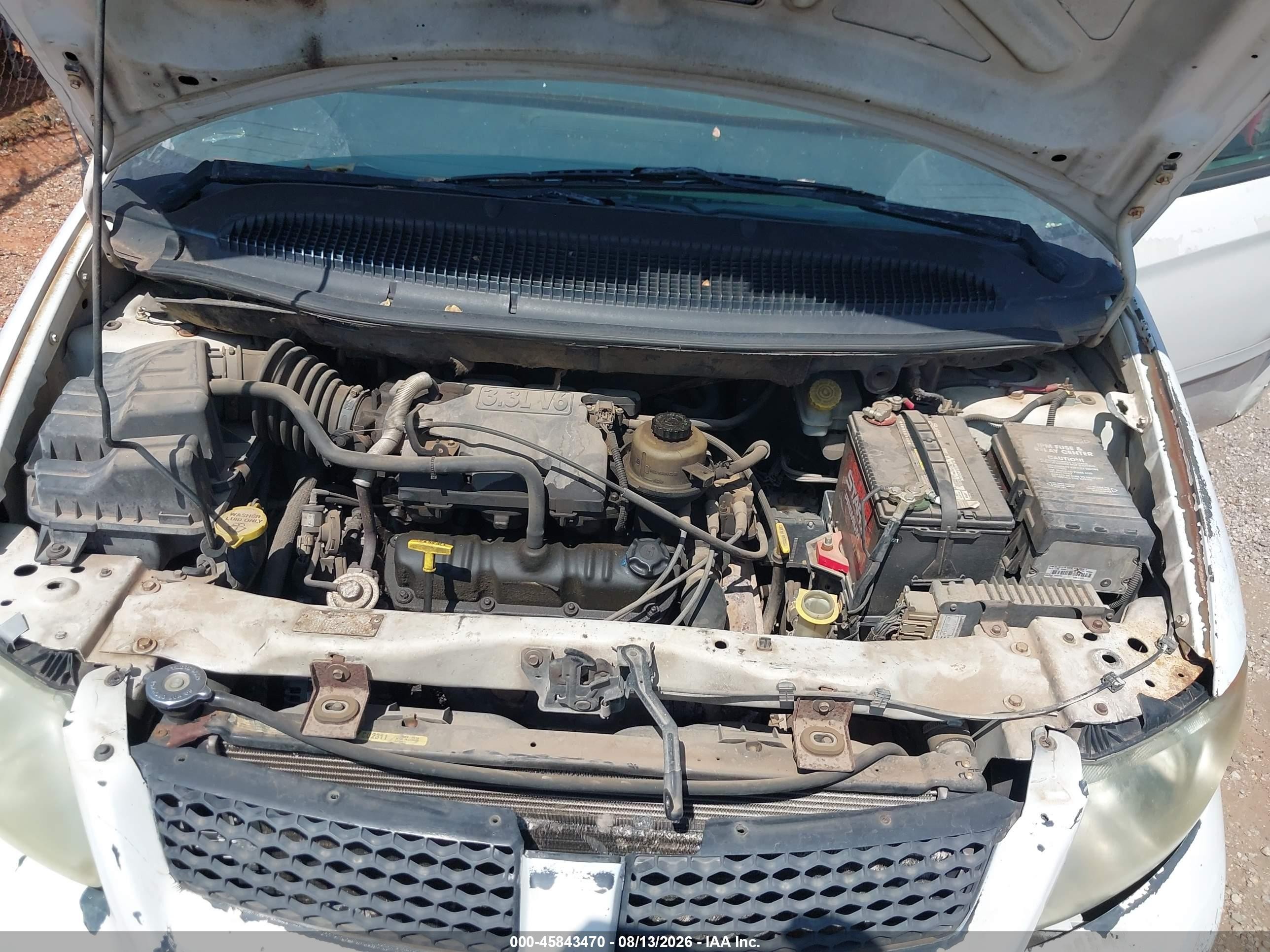 2001 Dodge Grand Caravan Sport White vin: 2B4GP44361R214176