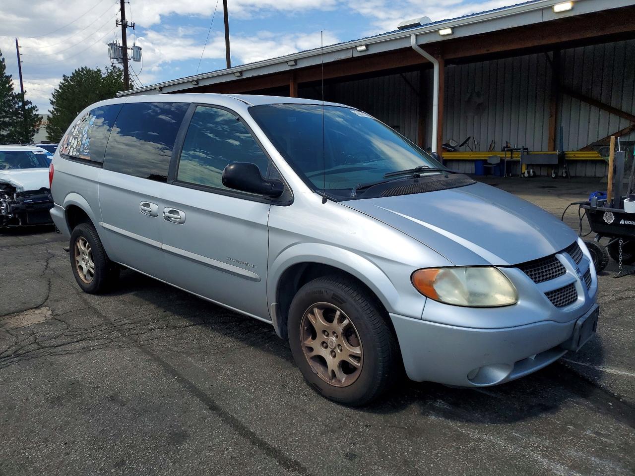 2001 Dodge Grand Caravan Sport Серебряный vin: 2B4GP44361R332485