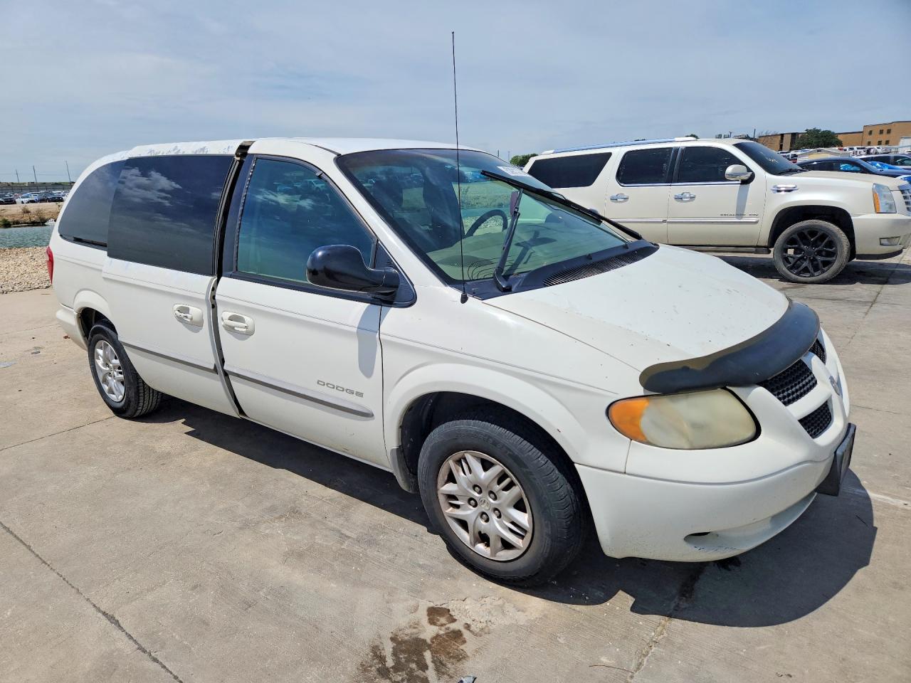 2001 Dodge Grand Caravan Sport White vin: 2B4GP44361R391570