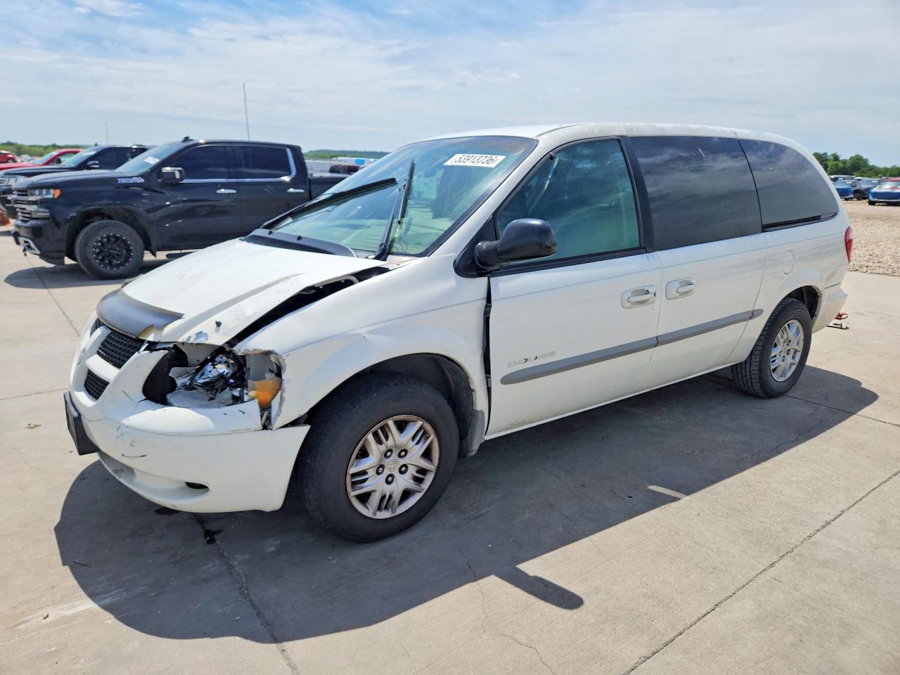 2001 Dodge Grand Caravan Sport White vin: 2B4GP44361R391570