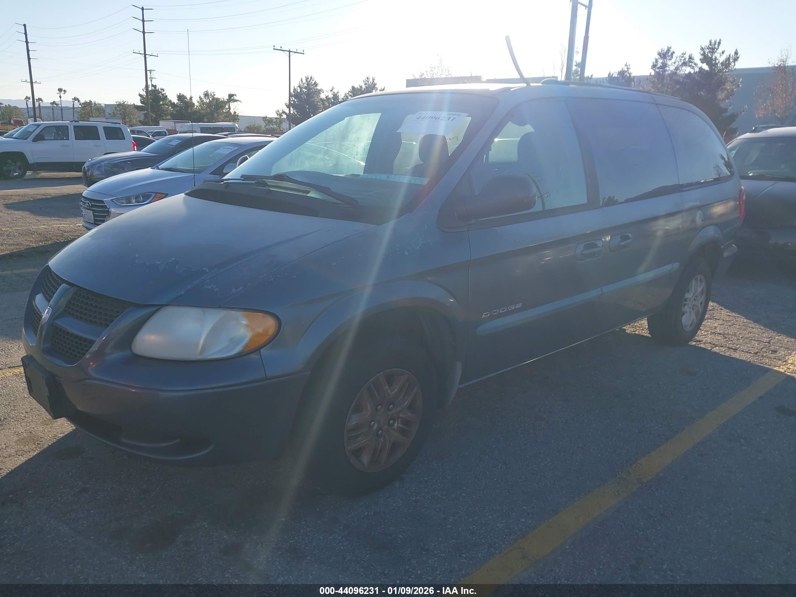 2001 Dodge Grand Caravan Sport Light Blue vin: 2B4GP44371R403421