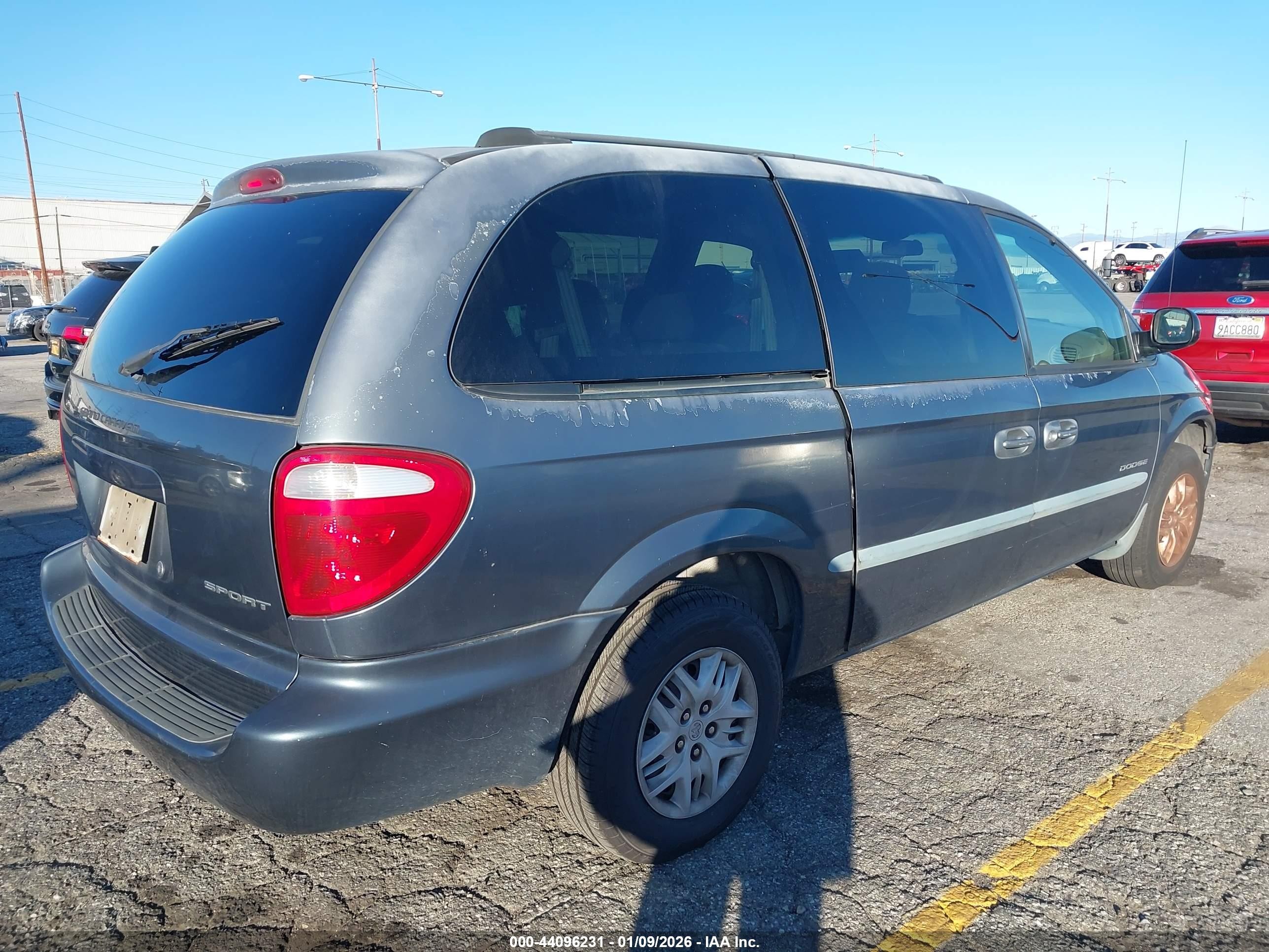 2001 Dodge Grand Caravan Sport Light Blue vin: 2B4GP44371R403421