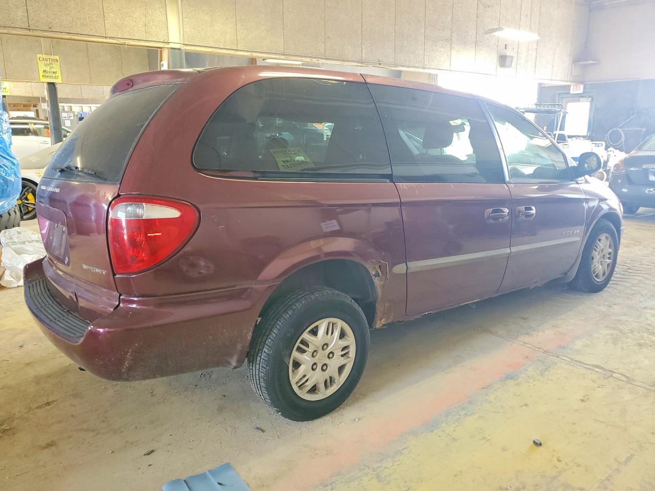 2001 Dodge Grand Caravan Sport Burgundy vin: 2B4GP44371R419439