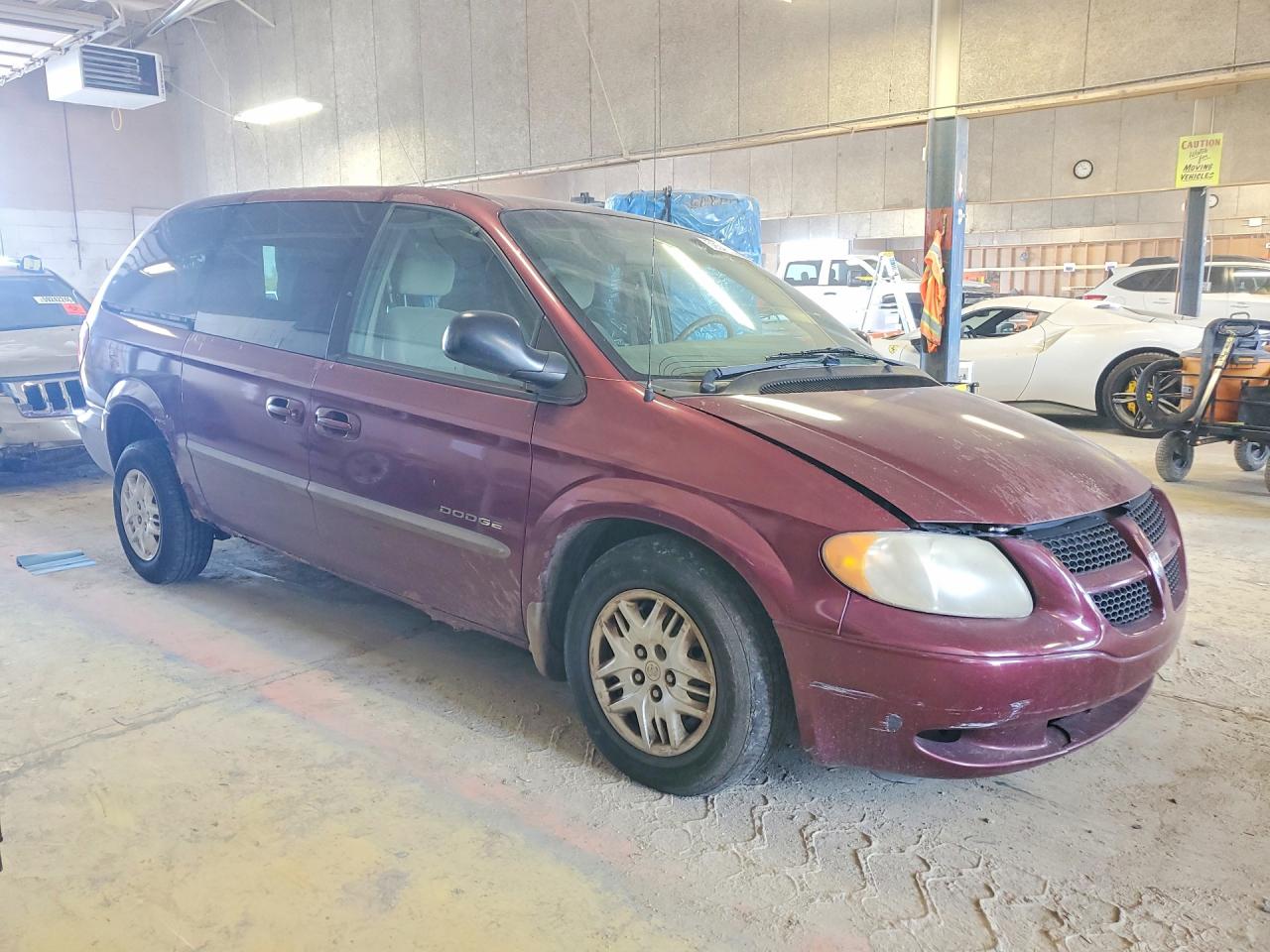 2001 Dodge Grand Caravan Sport Burgundy vin: 2B4GP44371R419439