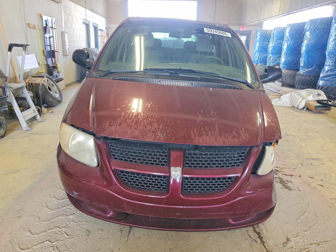 2001 Dodge Grand Caravan Sport Burgundy vin: 2B4GP44371R419439
