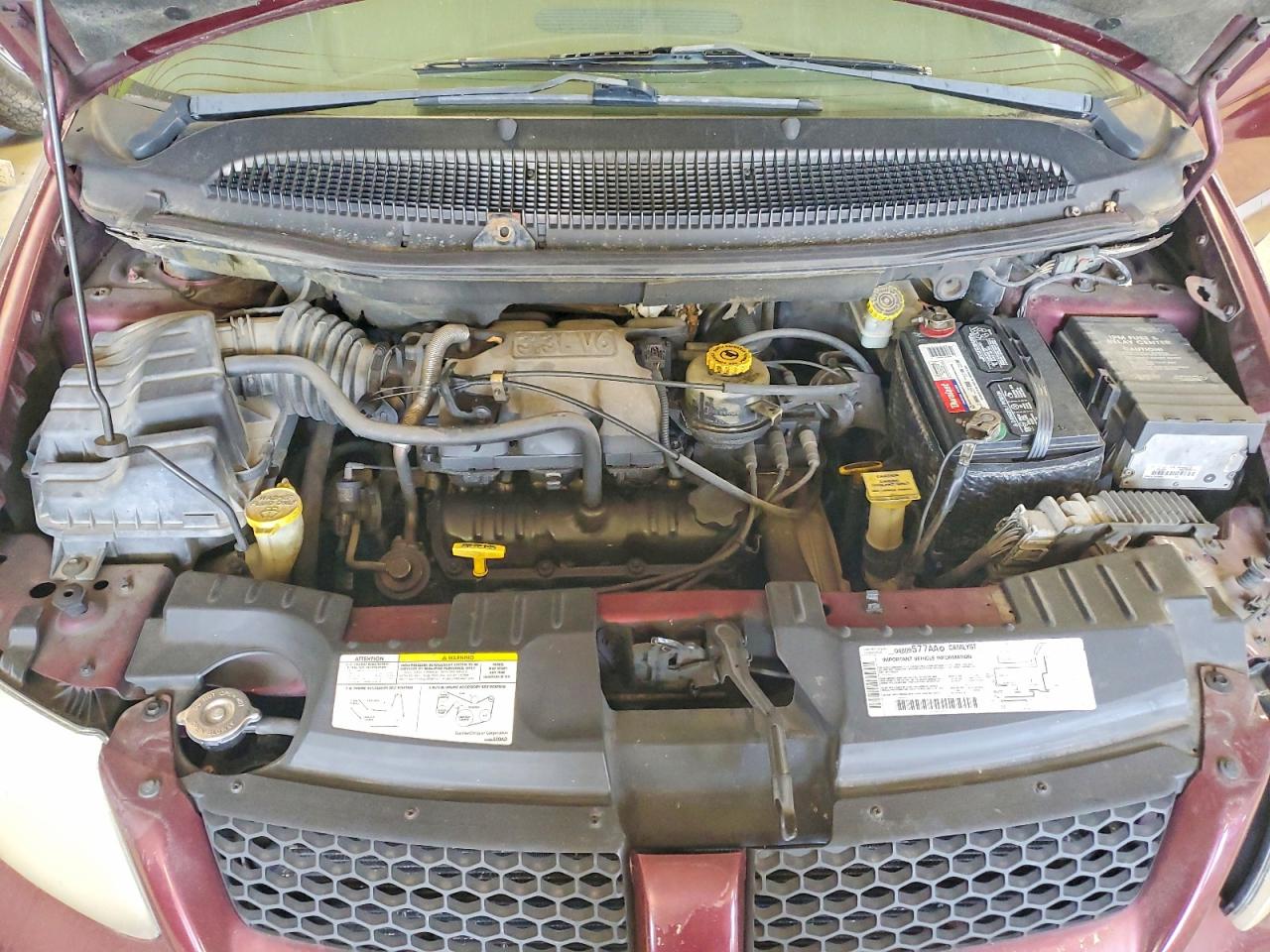 2001 Dodge Grand Caravan Sport Burgundy vin: 2B4GP44371R419439