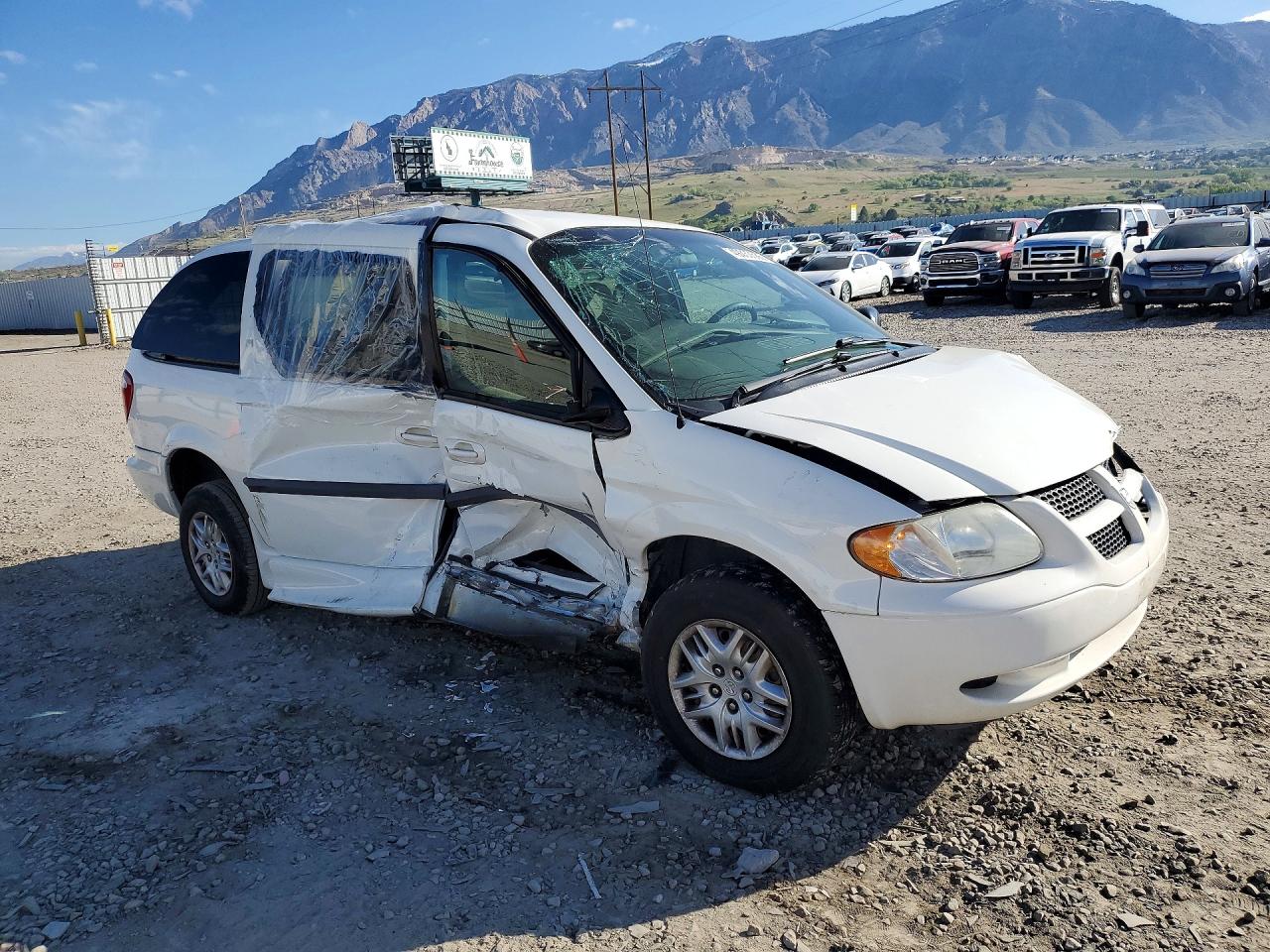 2002 Dodge Caravan White vin: 2B4GP44372R521521