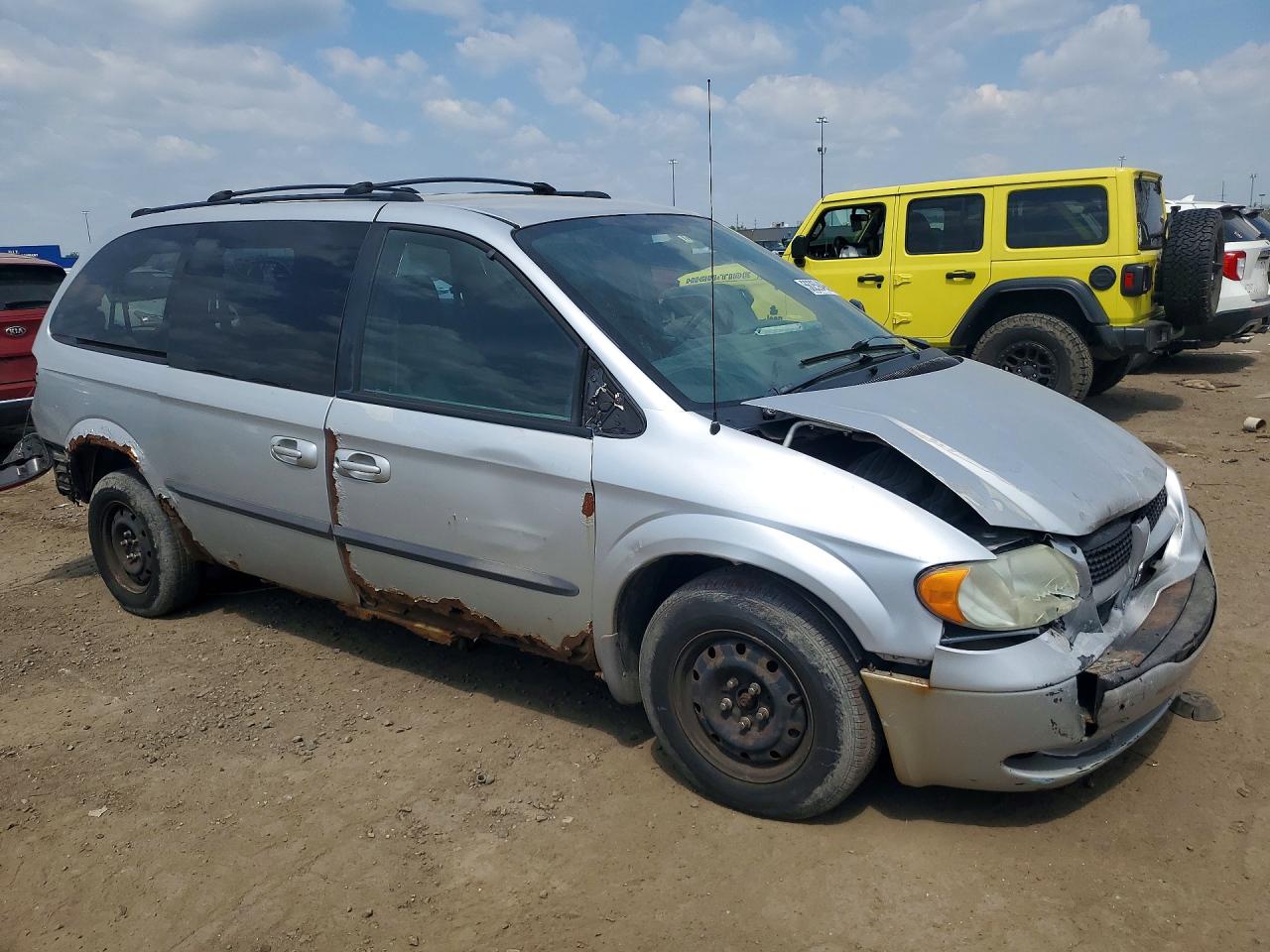 2002 Dodge Grand Caravan Sport Silver vin: 2B4GP44372R737756