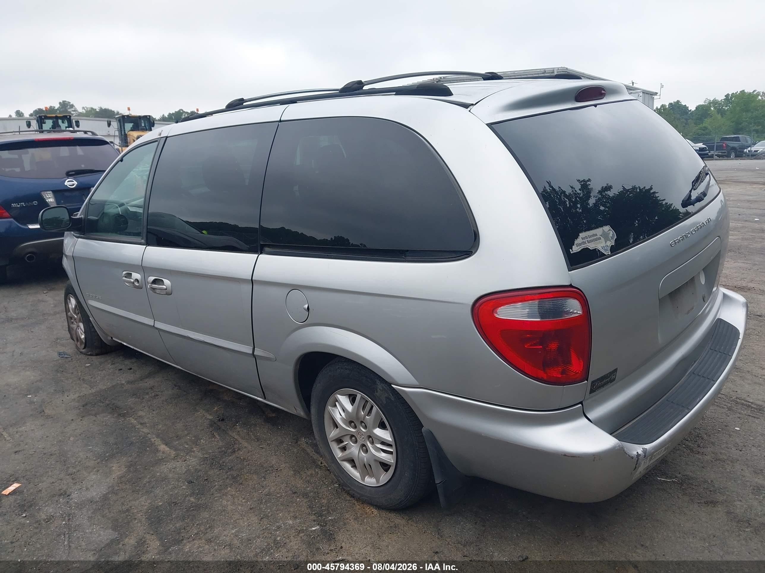 2001 Dodge Grand Caravan Sport Silver vin: 2B4GP44381R351250