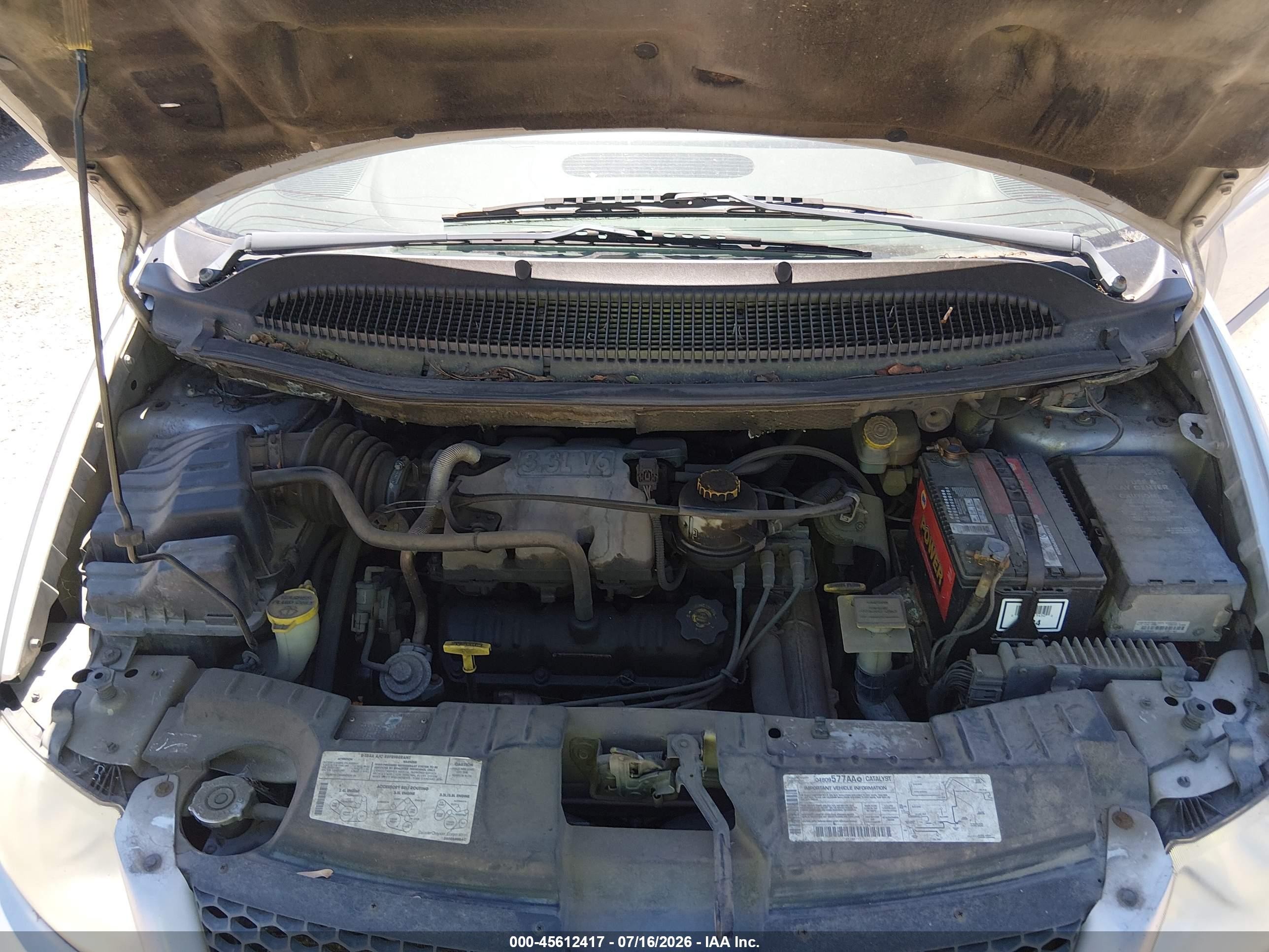 2001 Dodge Grand Caravan Sport Silver vin: 2B4GP44391R318063