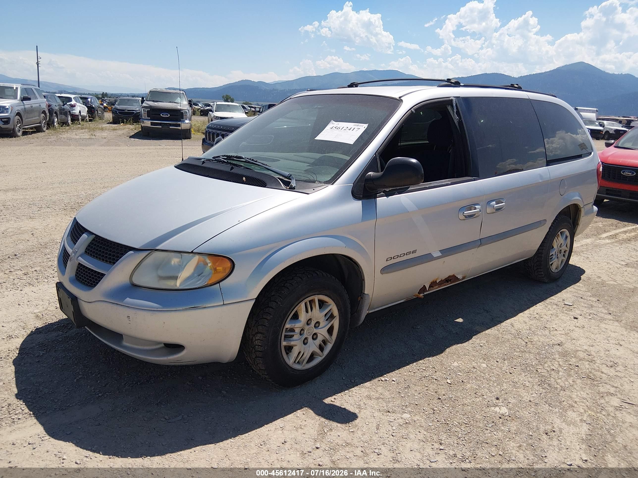 2001 Dodge Grand Caravan Sport Silver vin: 2B4GP44391R318063