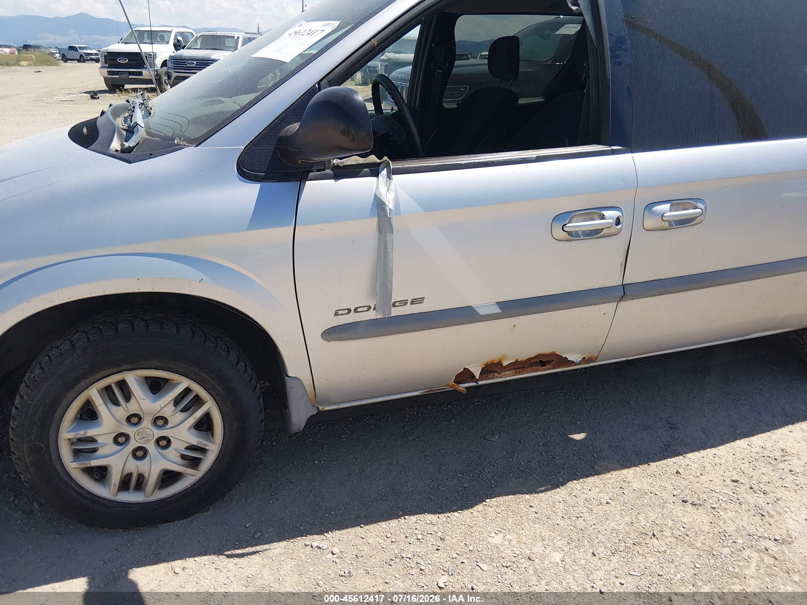 2001 Dodge Grand Caravan Sport Silver vin: 2B4GP44391R318063