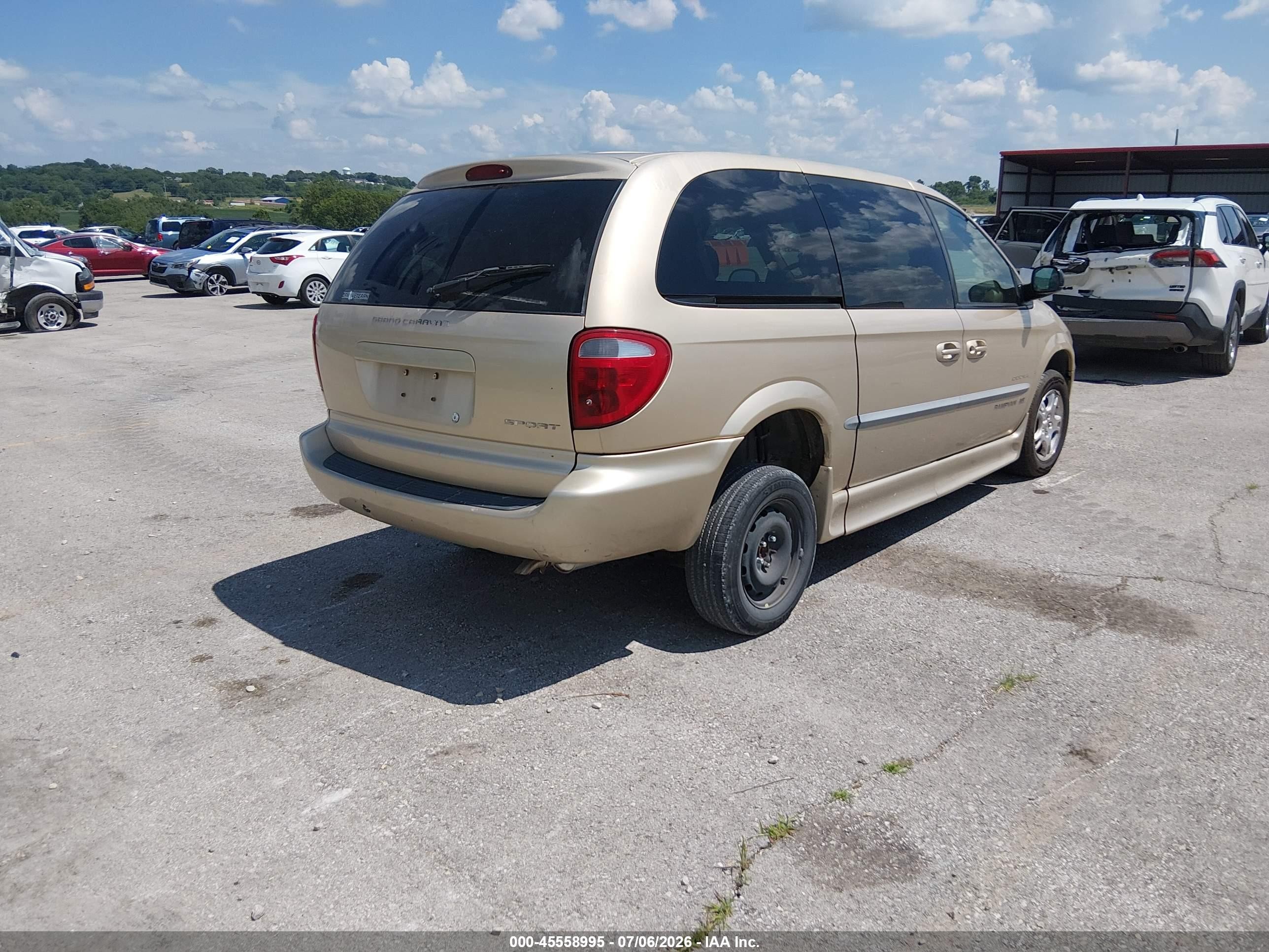 2001 Dodge Grand Caravan Sport Champagne vin: 2B4GP443X1R215377