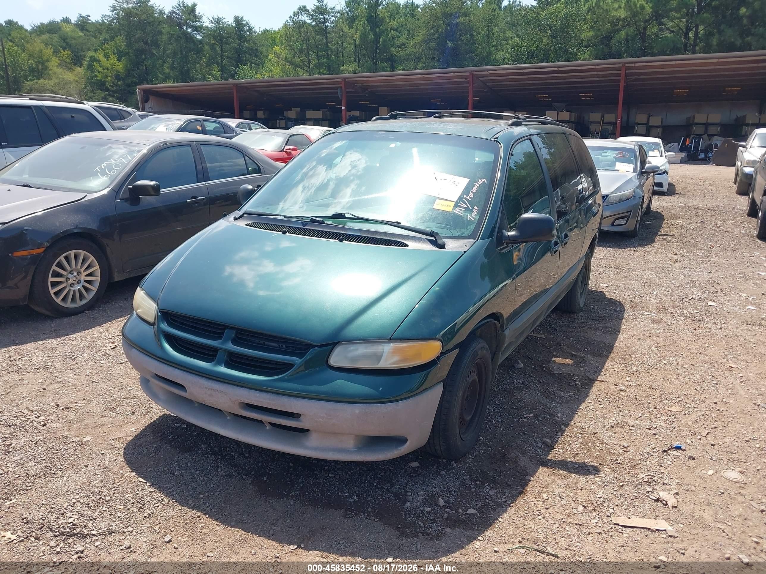 1999 Dodge Grand Caravan Se Green vin: 2B4GP44G0XR440354