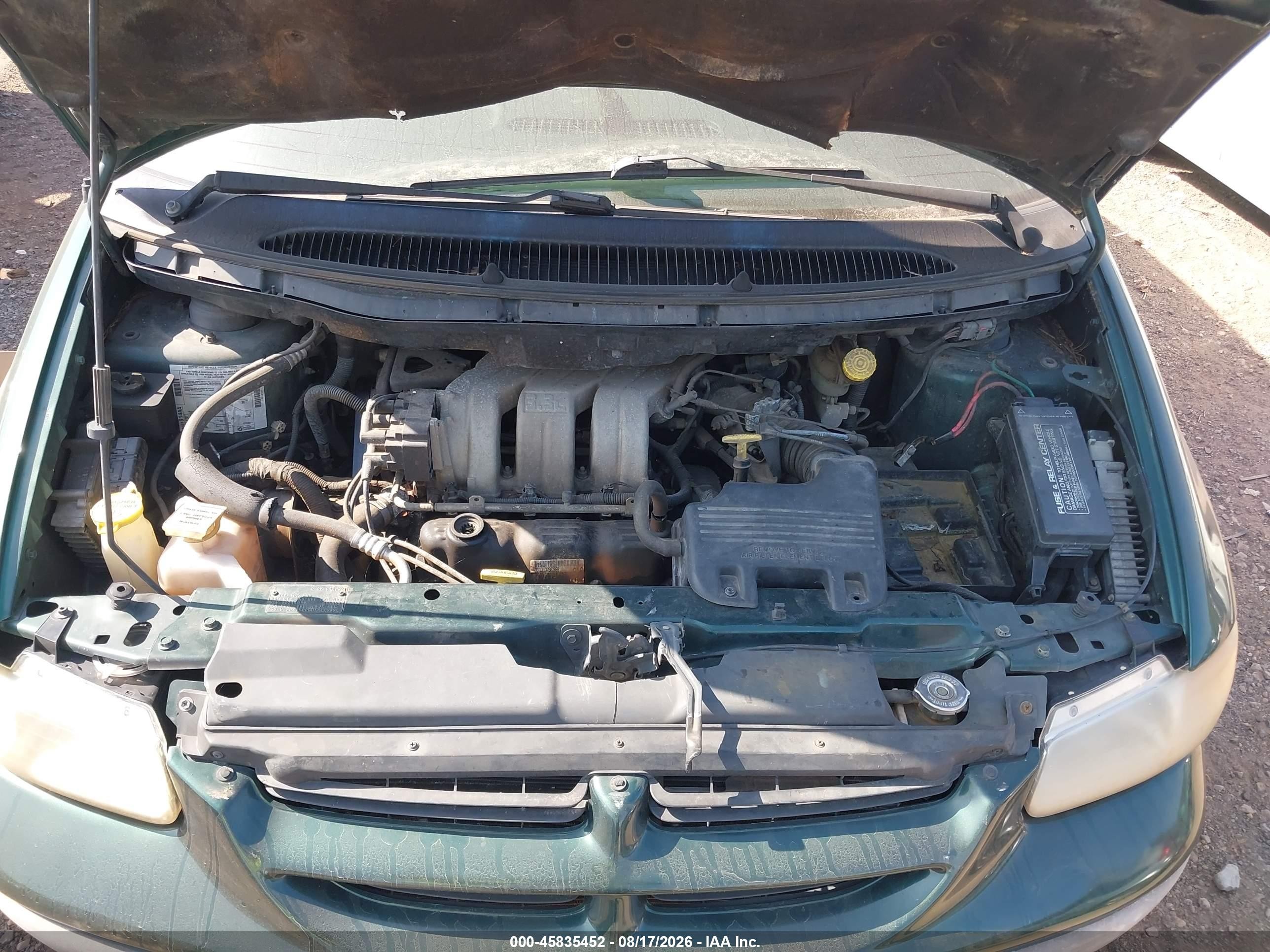 1999 Dodge Grand Caravan Se Green vin: 2B4GP44G0XR440354