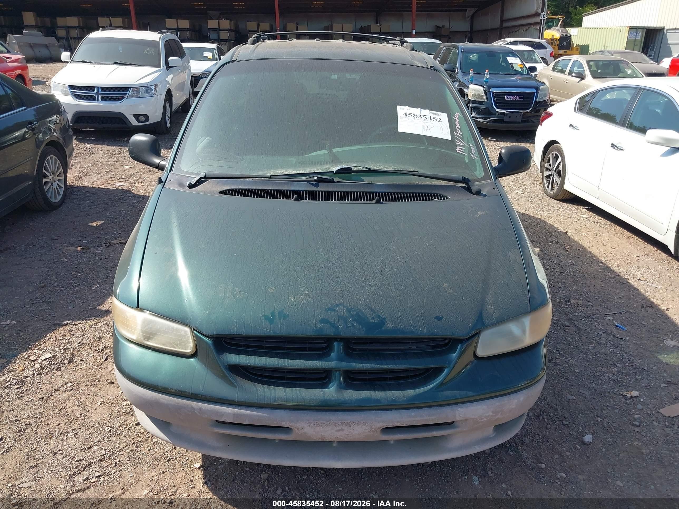 1999 Dodge Grand Caravan Se Green vin: 2B4GP44G0XR440354