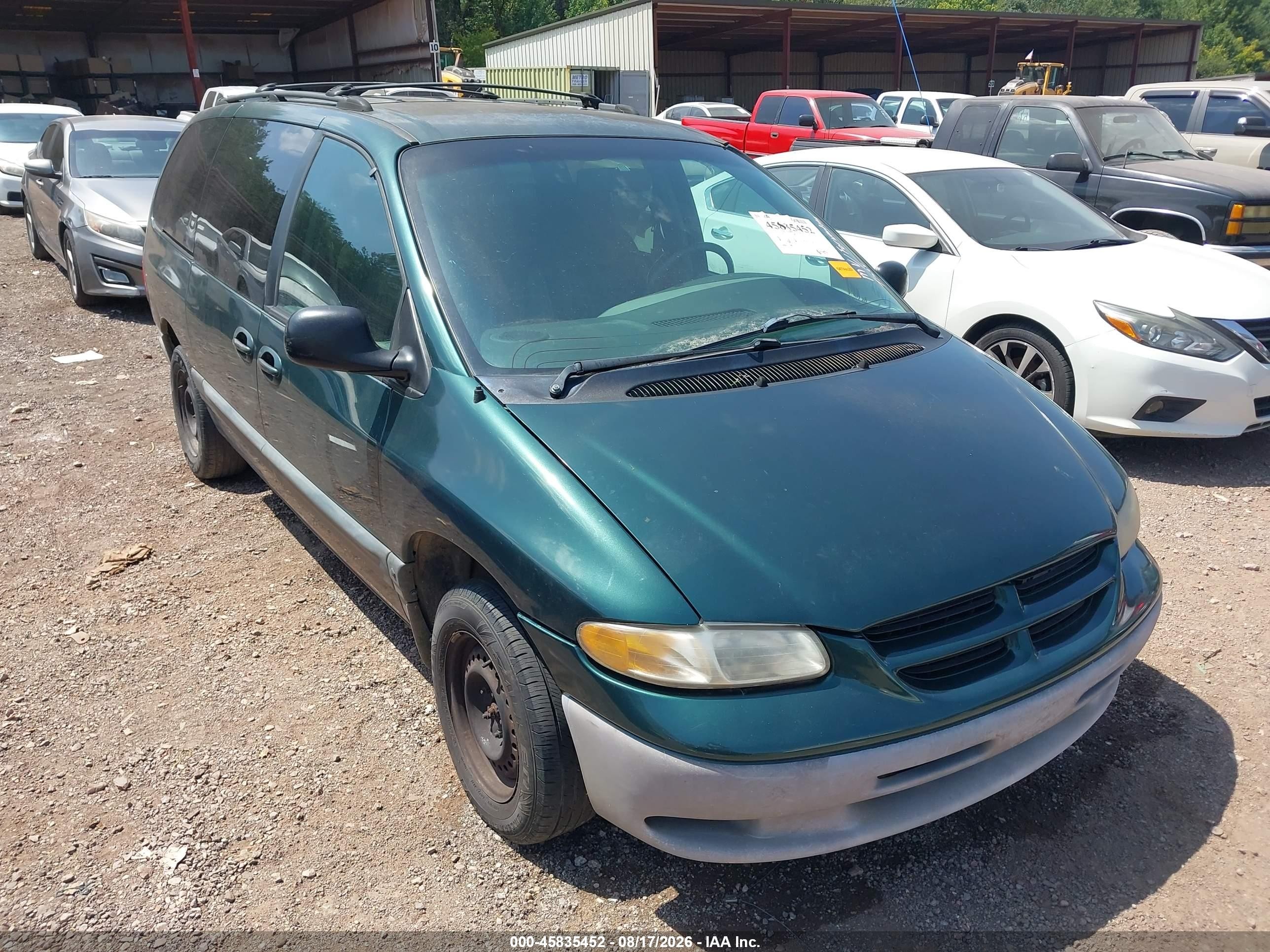 1999 Dodge Grand Caravan Se Green vin: 2B4GP44G0XR440354
