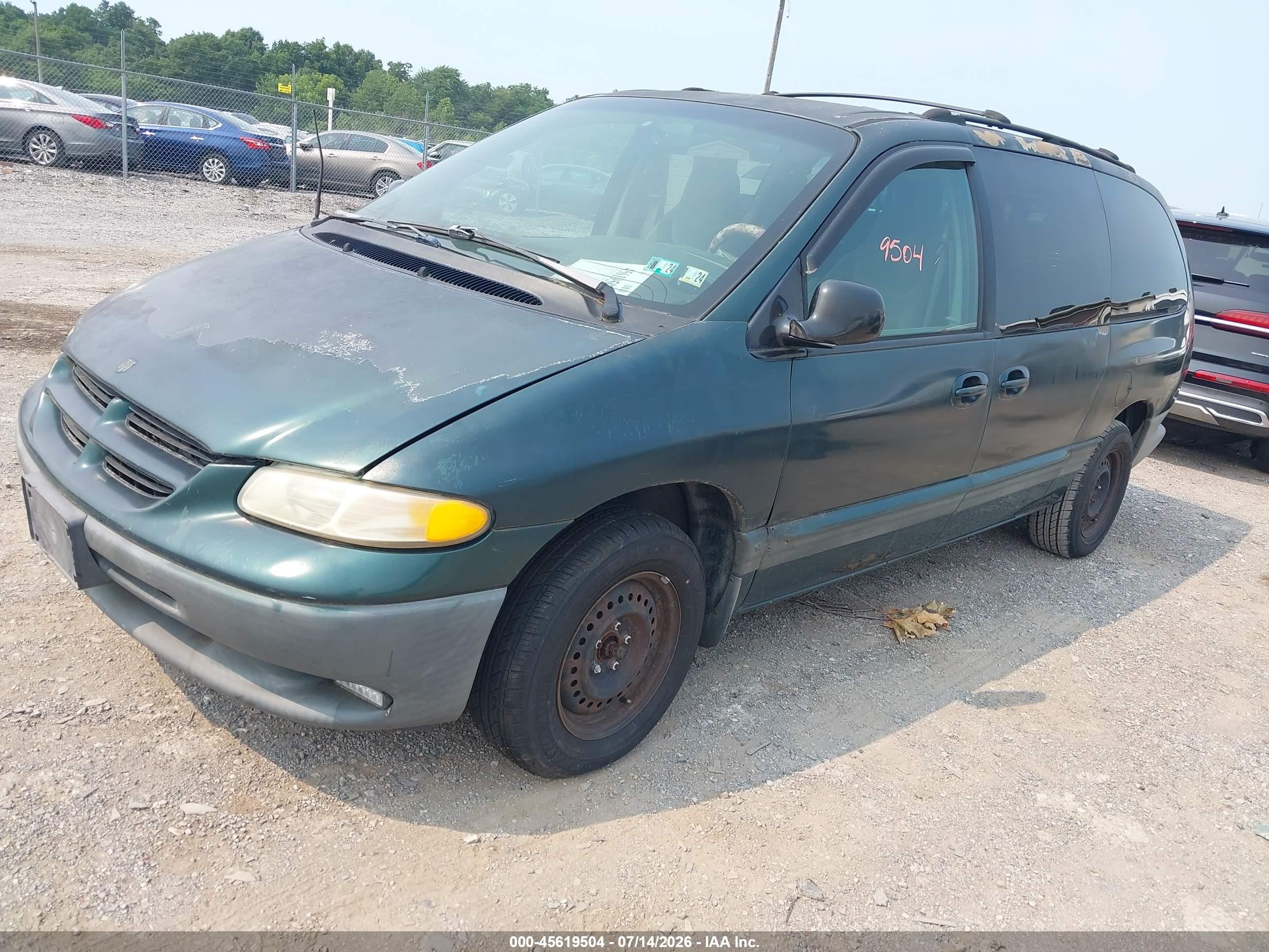 1999 Dodge Grand Caravan Se Green vin: 2B4GP44G5XR200491