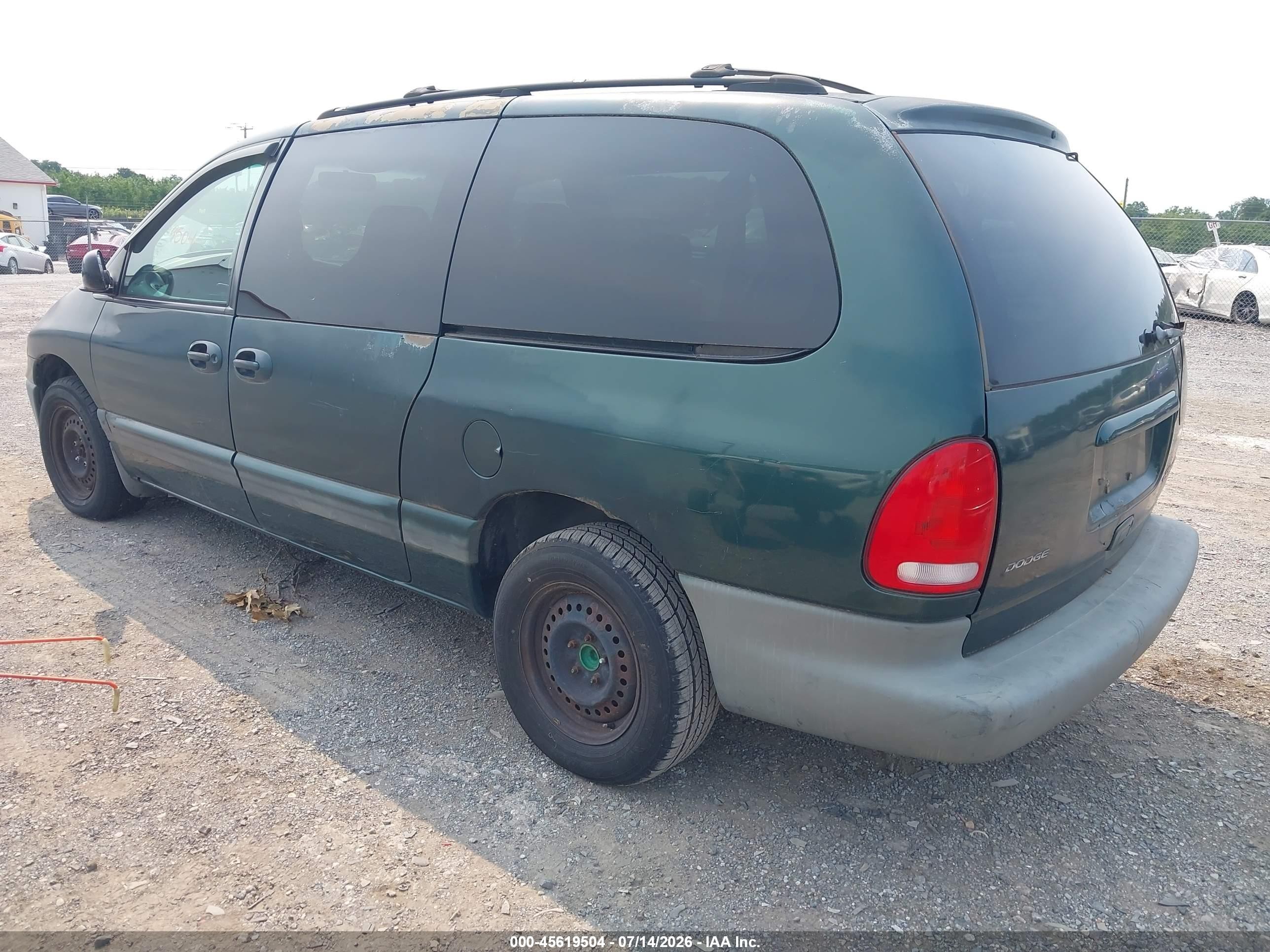 1999 Dodge Grand Caravan Se Green vin: 2B4GP44G5XR200491